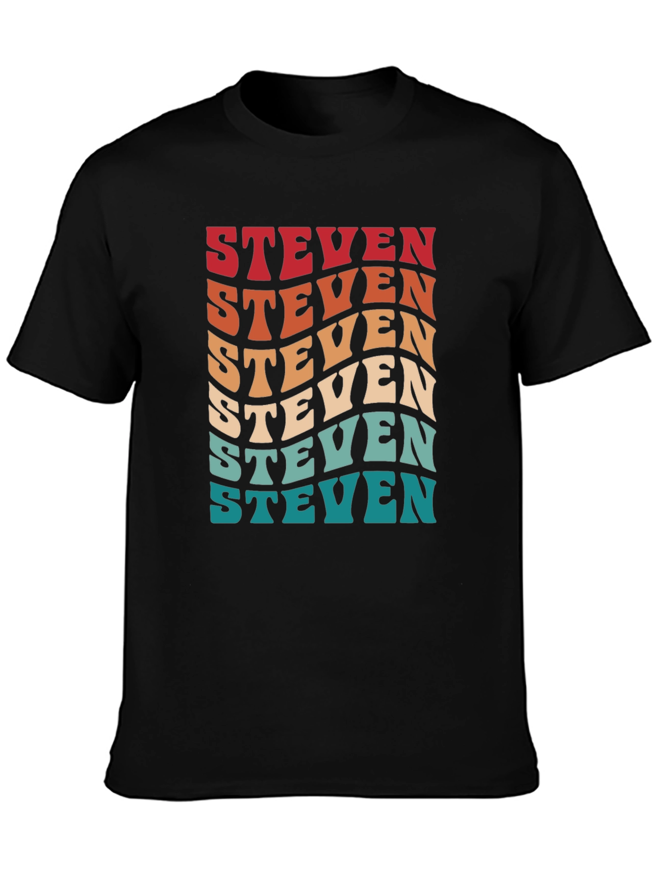 Retro Steven T-Shirt - Personalized Name Tee