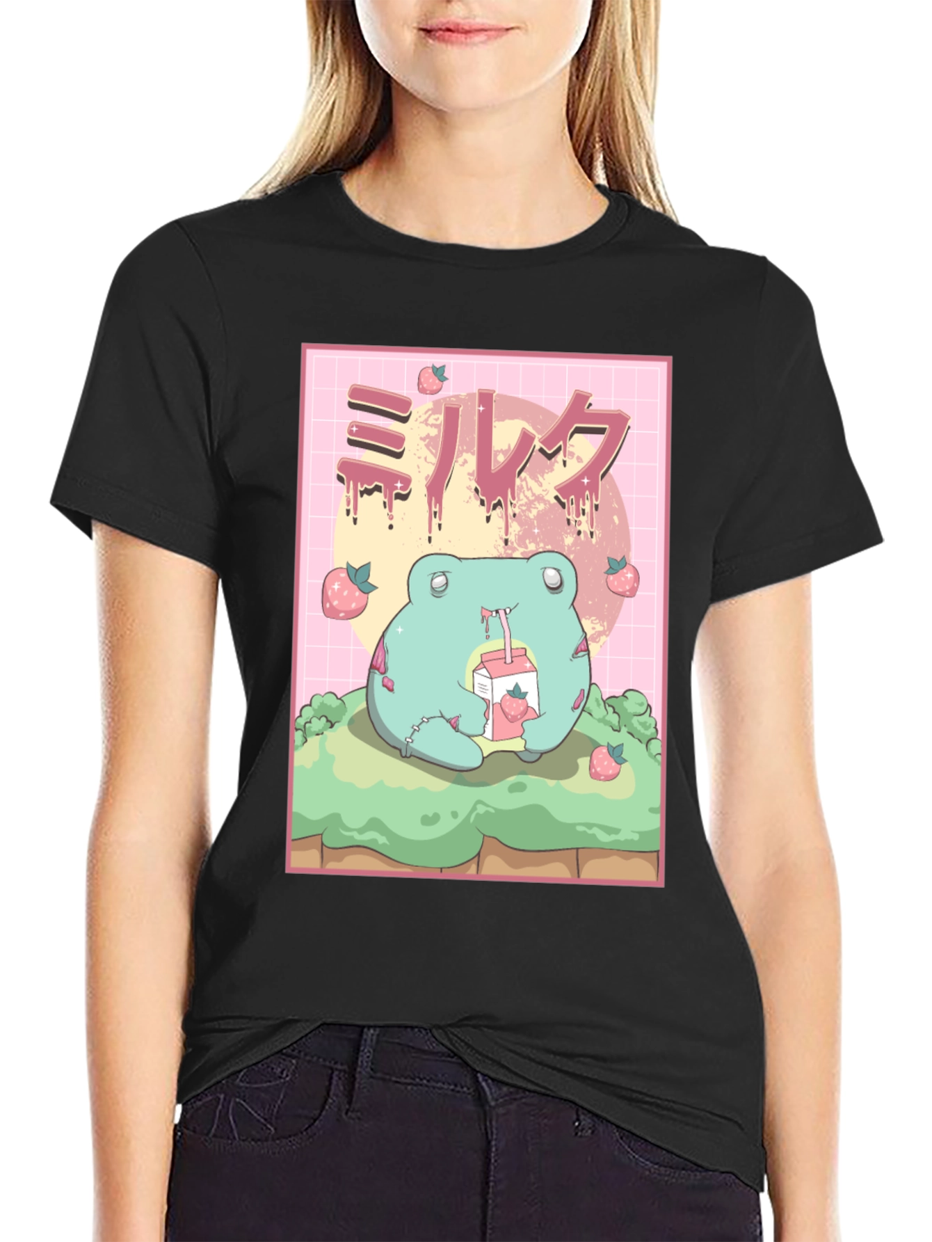 Kawaii Frog Milk Tee - Unisex Graphic T-Shirt