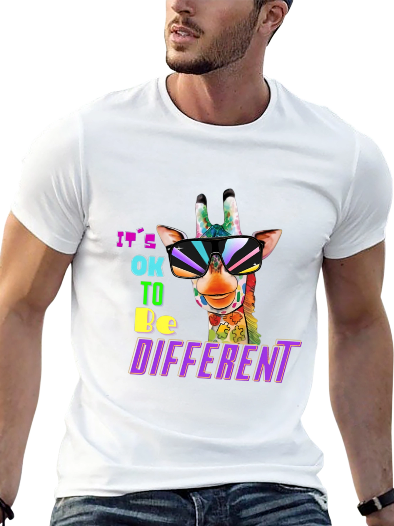 Autism Awareness Giraffe T-Shirt
