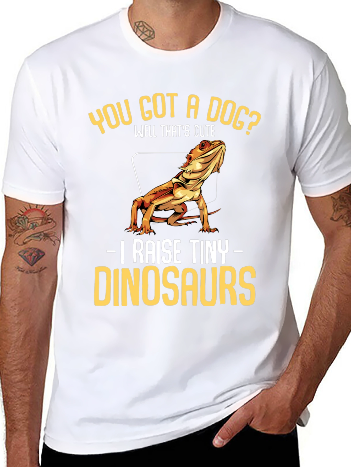 Funny Bearded Dragon T-Shirt - Tiny Dinosaurs