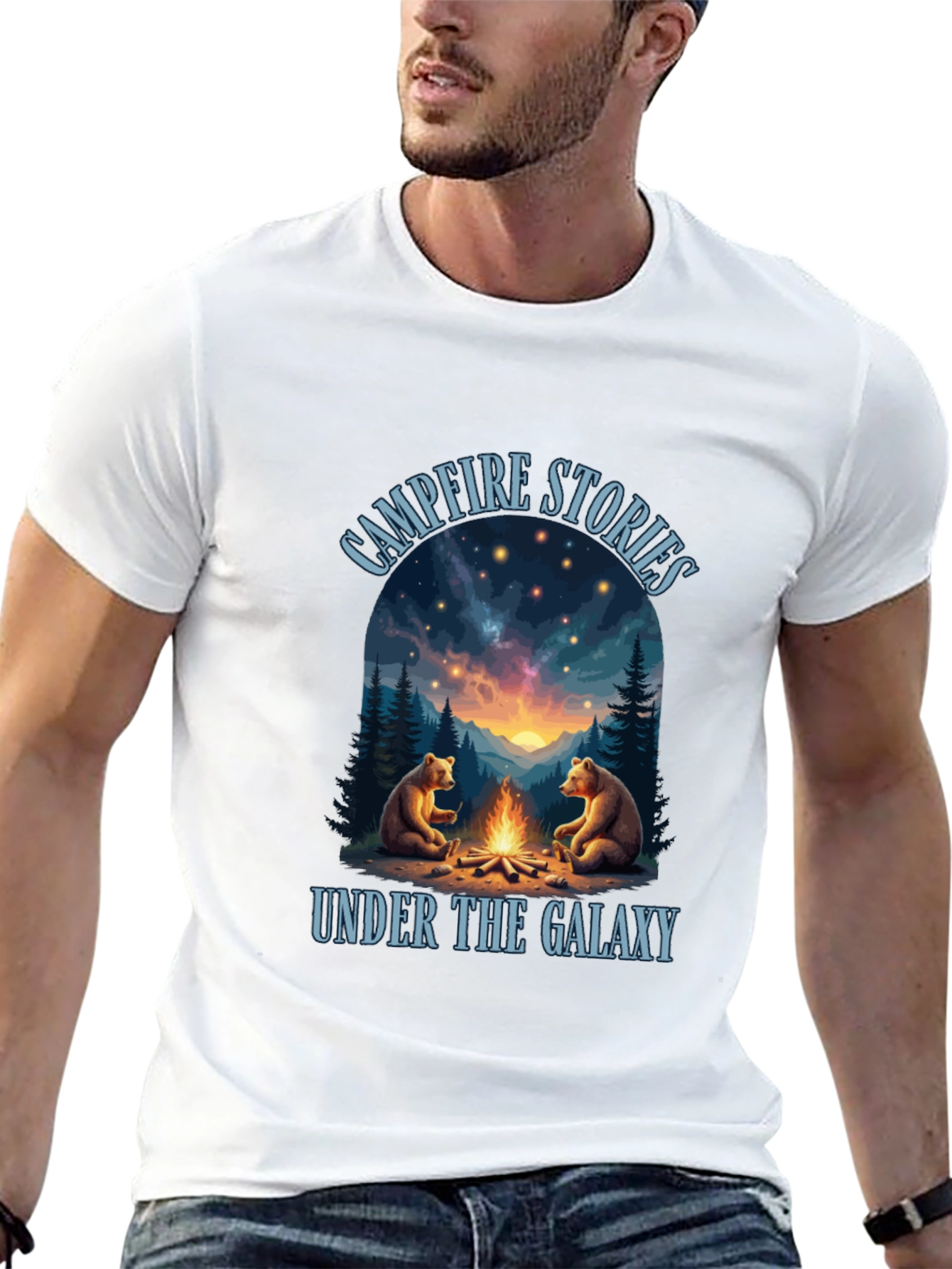 Campfire Stories Galaxy Graphic Tee