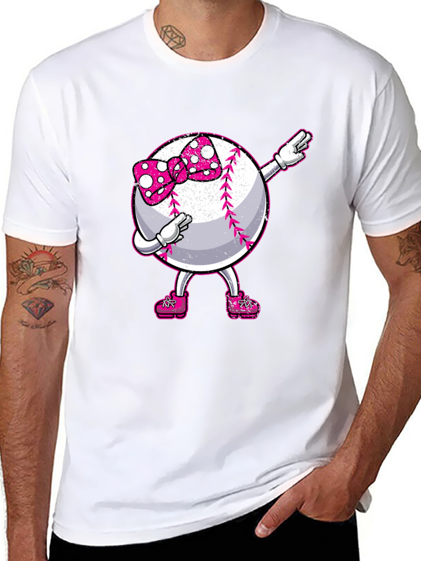 Baseball Girl Dab T-Shirt