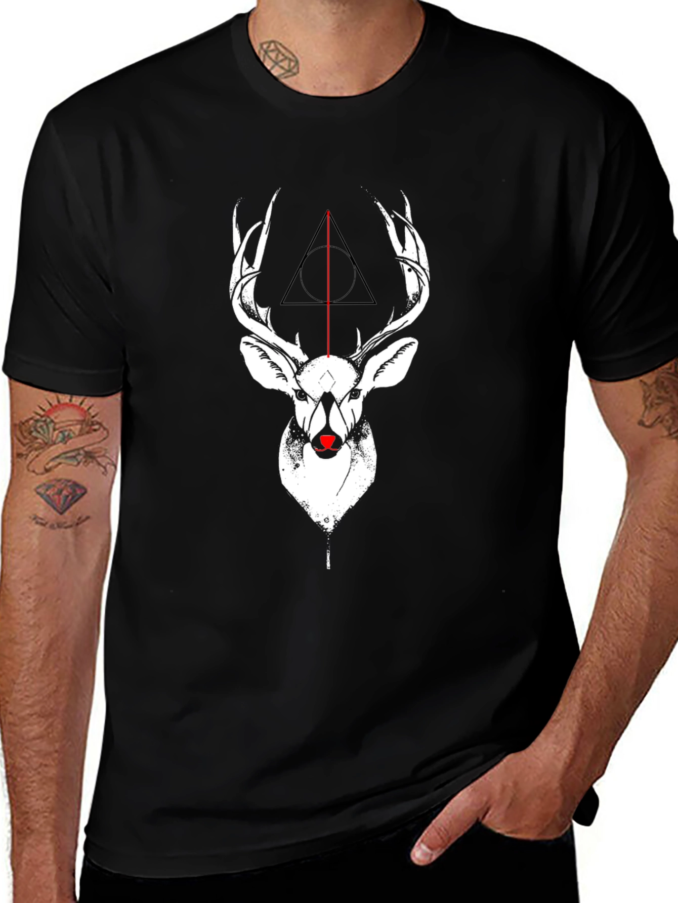 Deer Deathly Hallows Graphic Tee