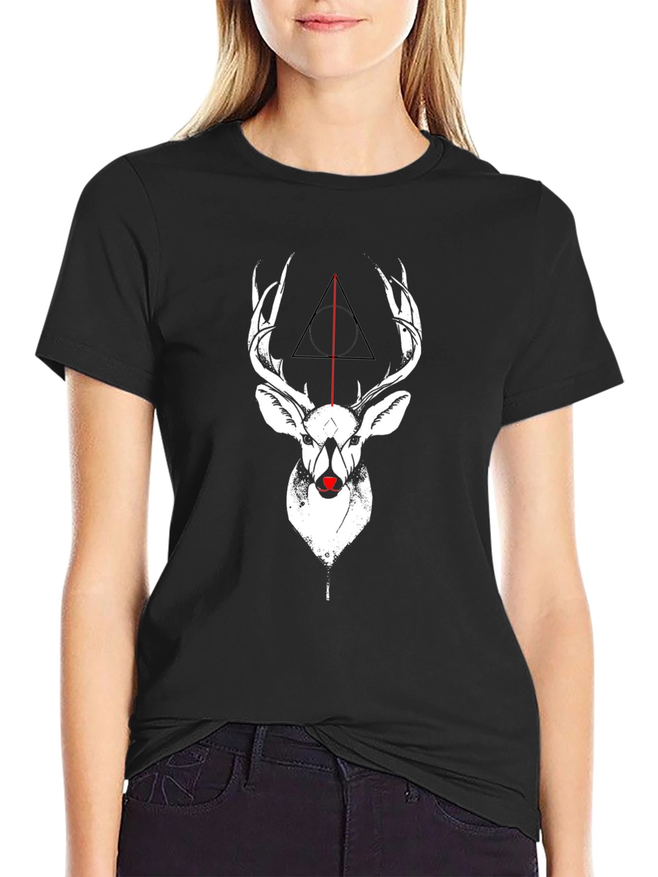 Deer Deathly Hallows Graphic Tee