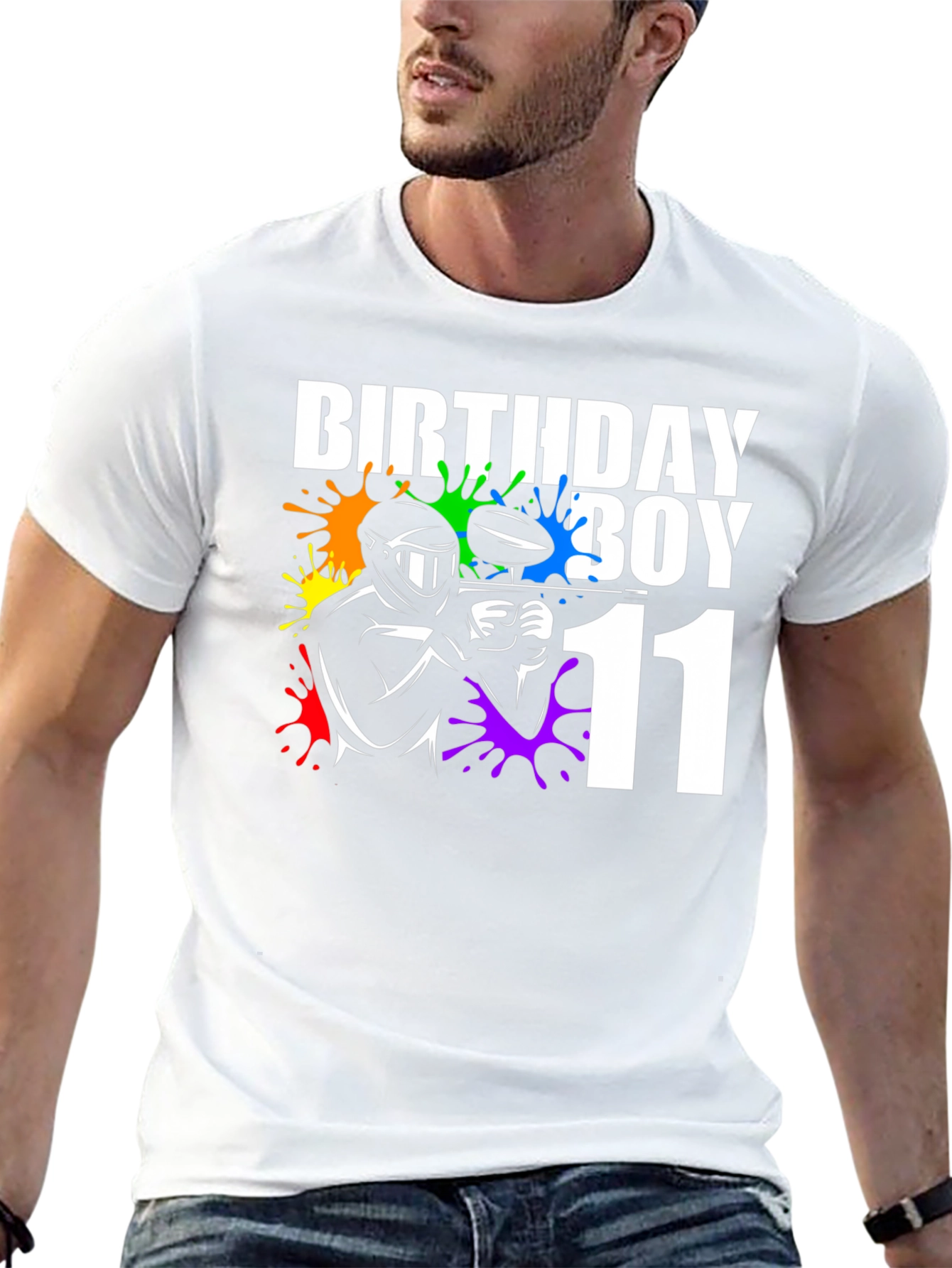 Birthday Boy Paintball 11th Birthday T-Shirt