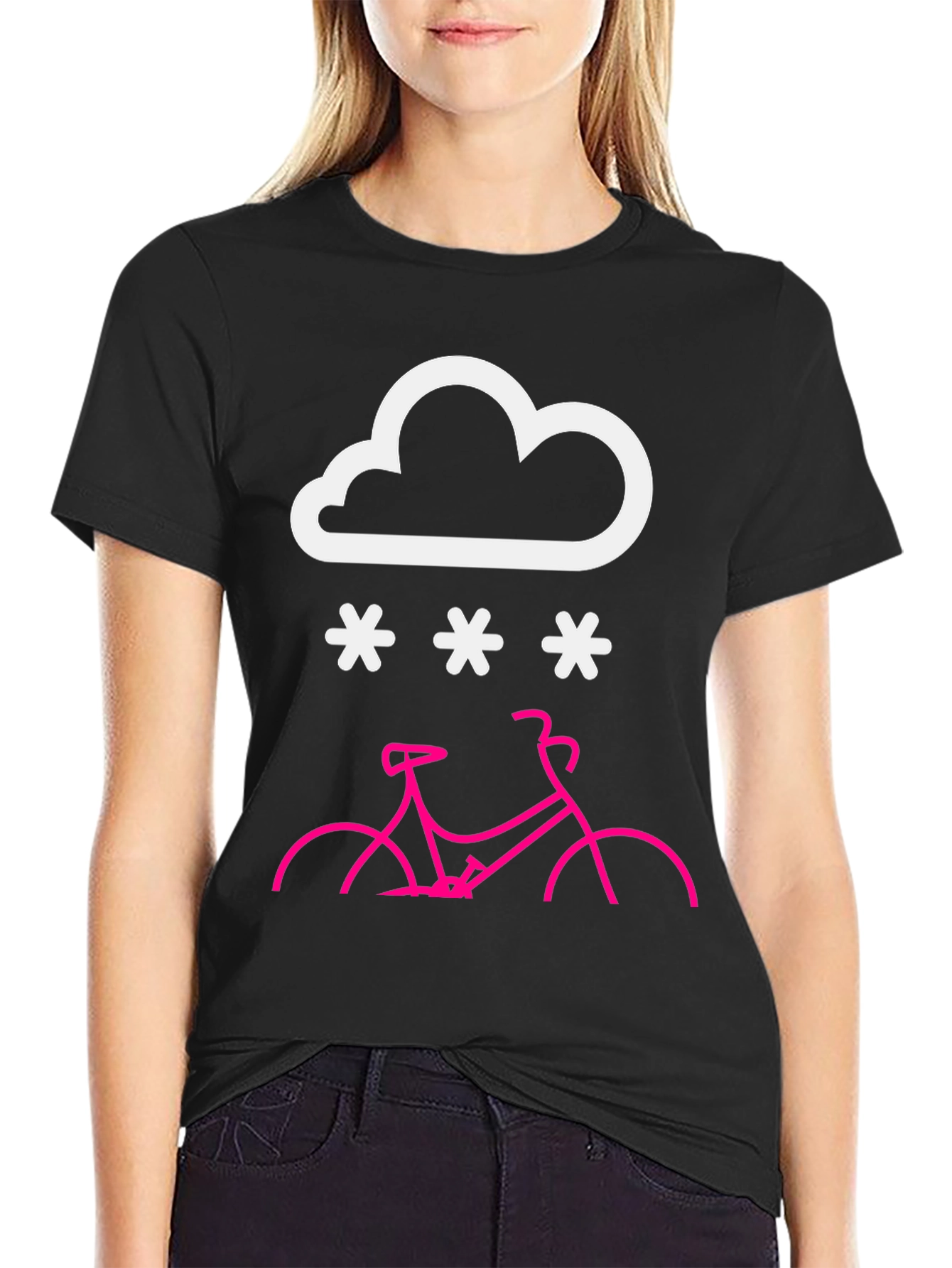 Snowy Bike Ride T-Shirt