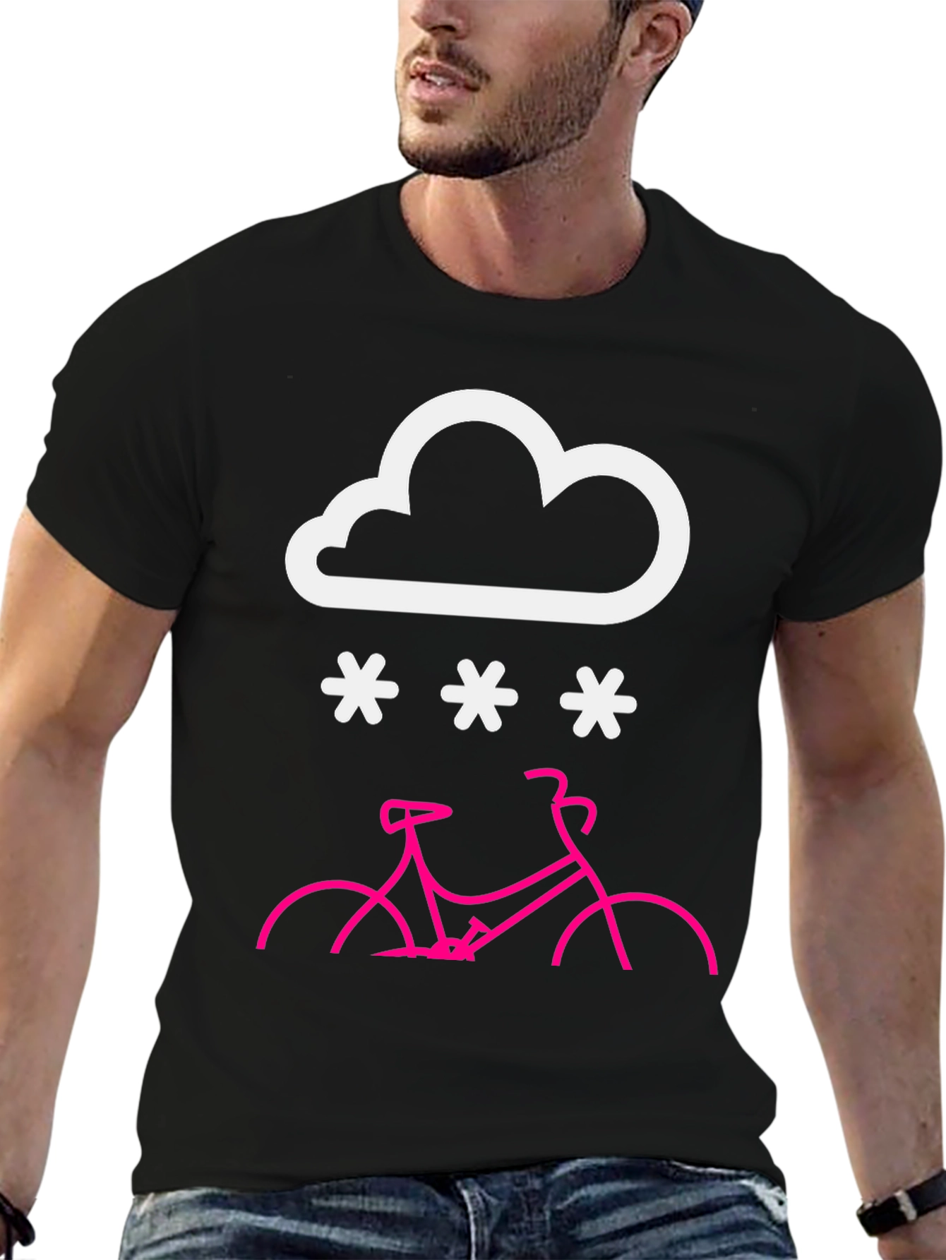 Snowy Bike Ride T-Shirt