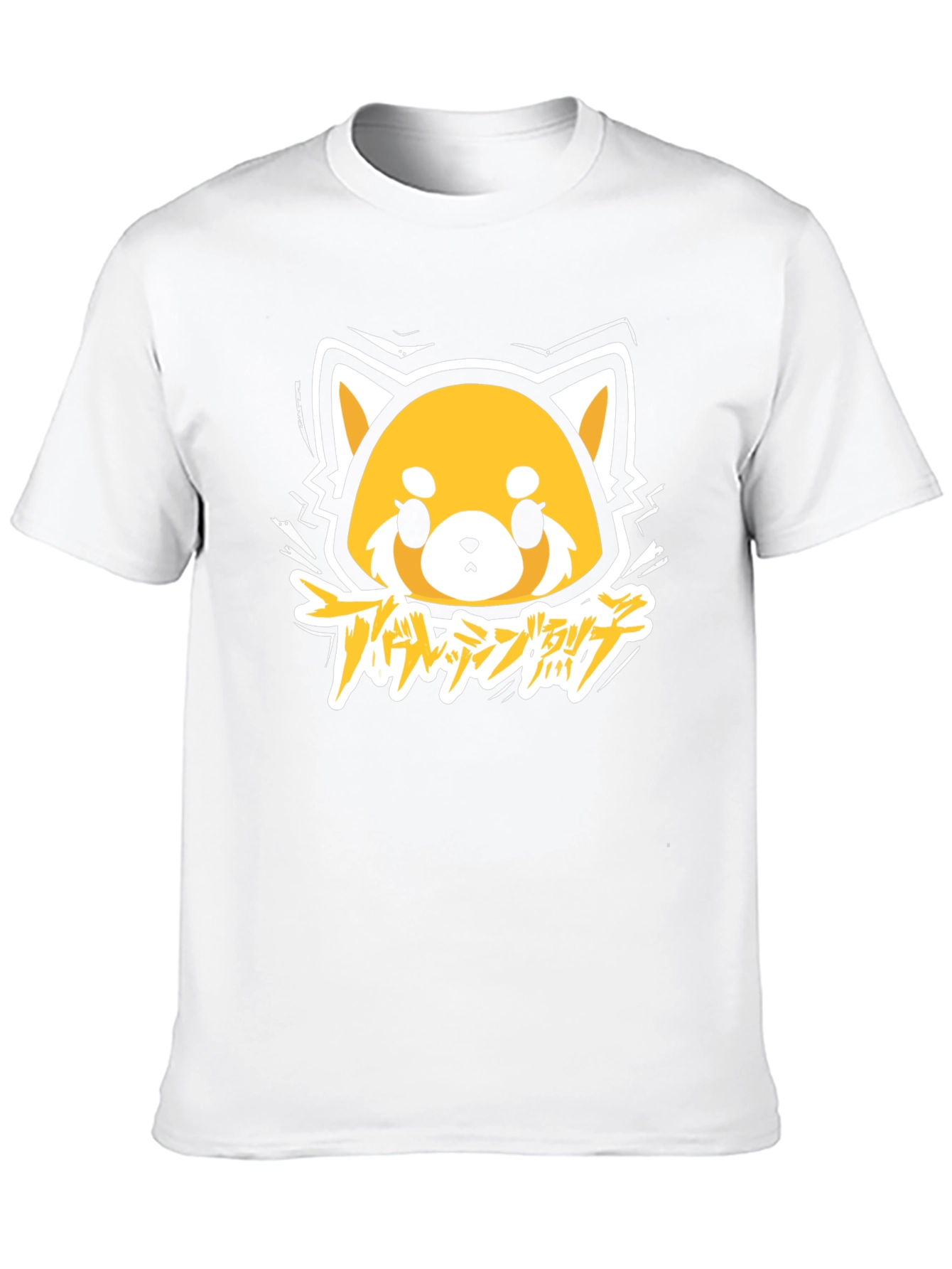Aggretsuko Anime Graphic Tee - Black Cotton T-Shirt