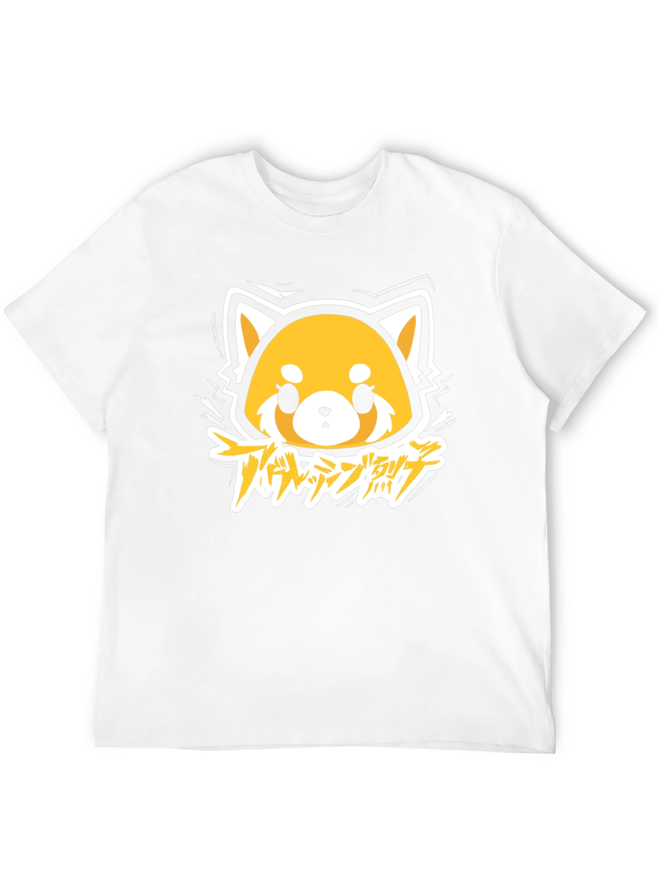 Aggretsuko Anime Graphic Tee - Black Cotton T-Shirt