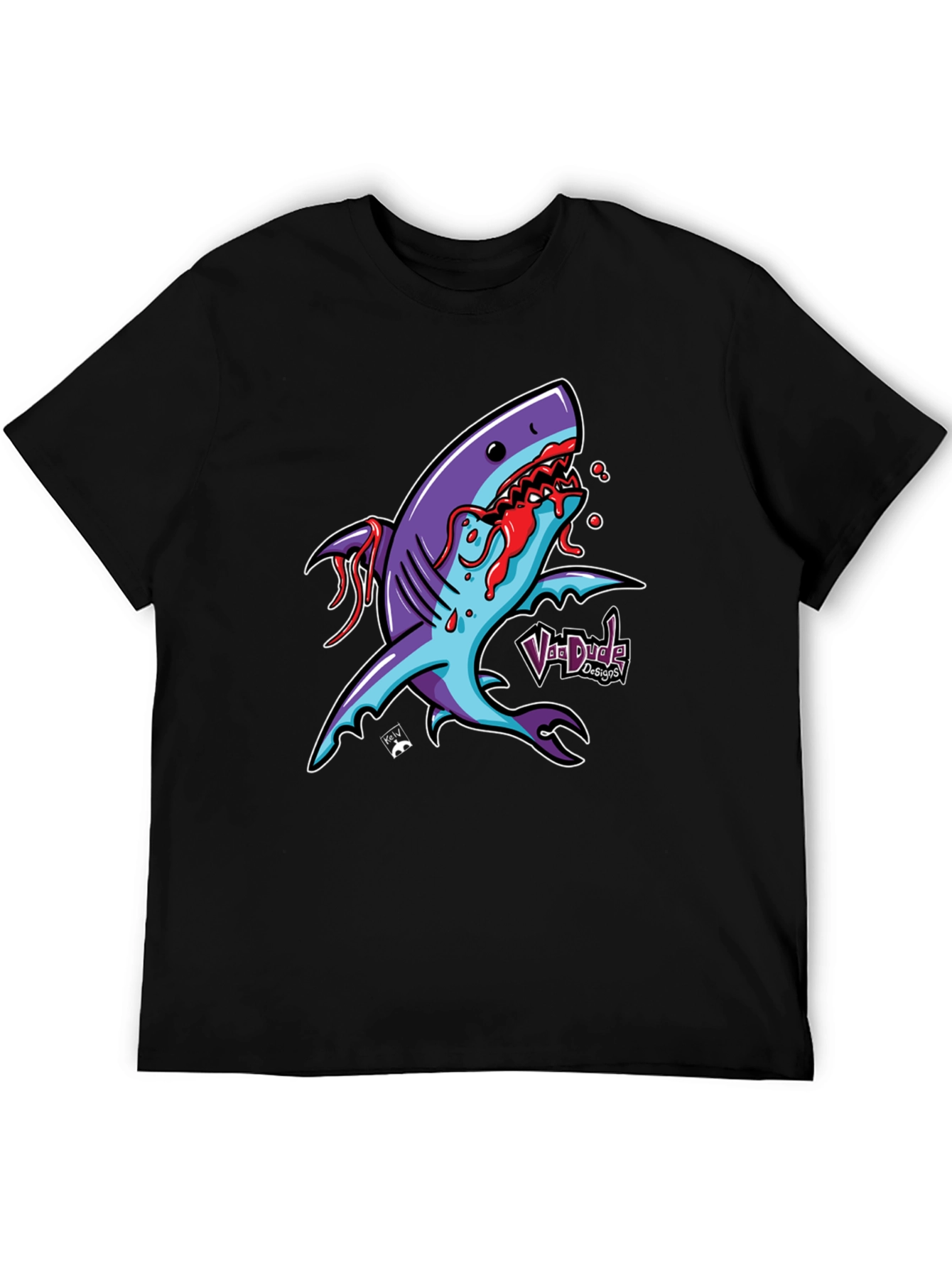 Shark Attack Graphic T-Shirt - Bold Cartoon Design