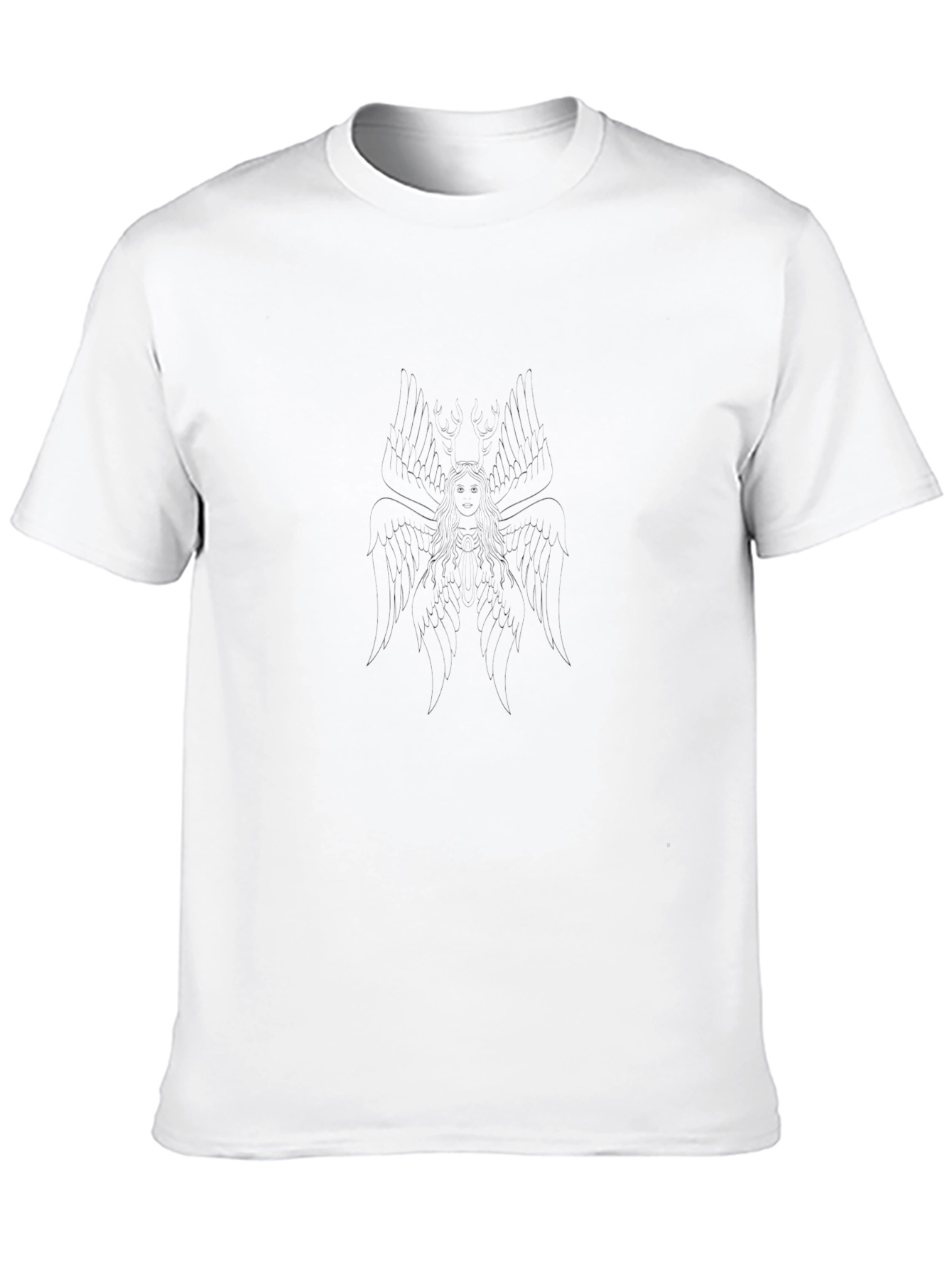 Mens Solid Black Short Sleeve T-Shirt