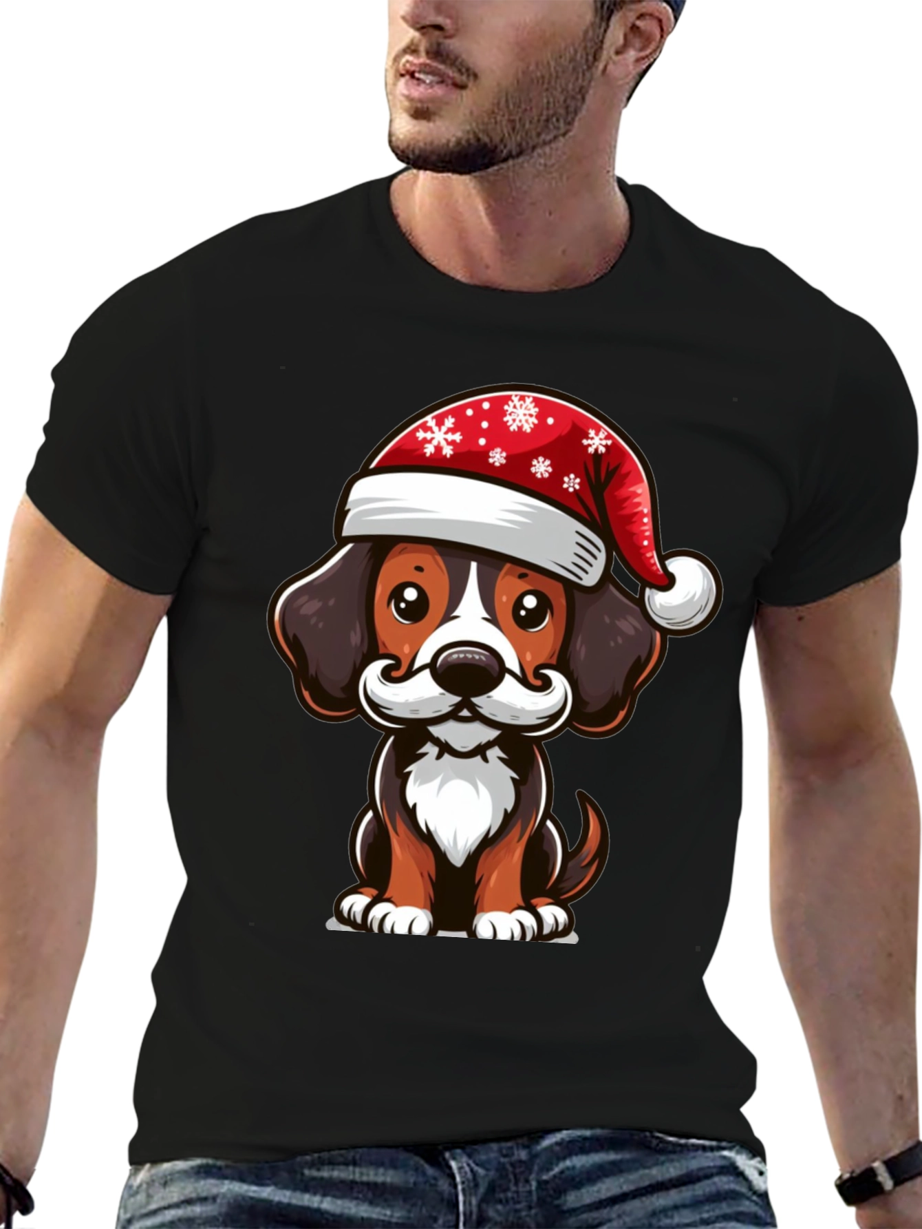 Festive Dog Graphic Tee