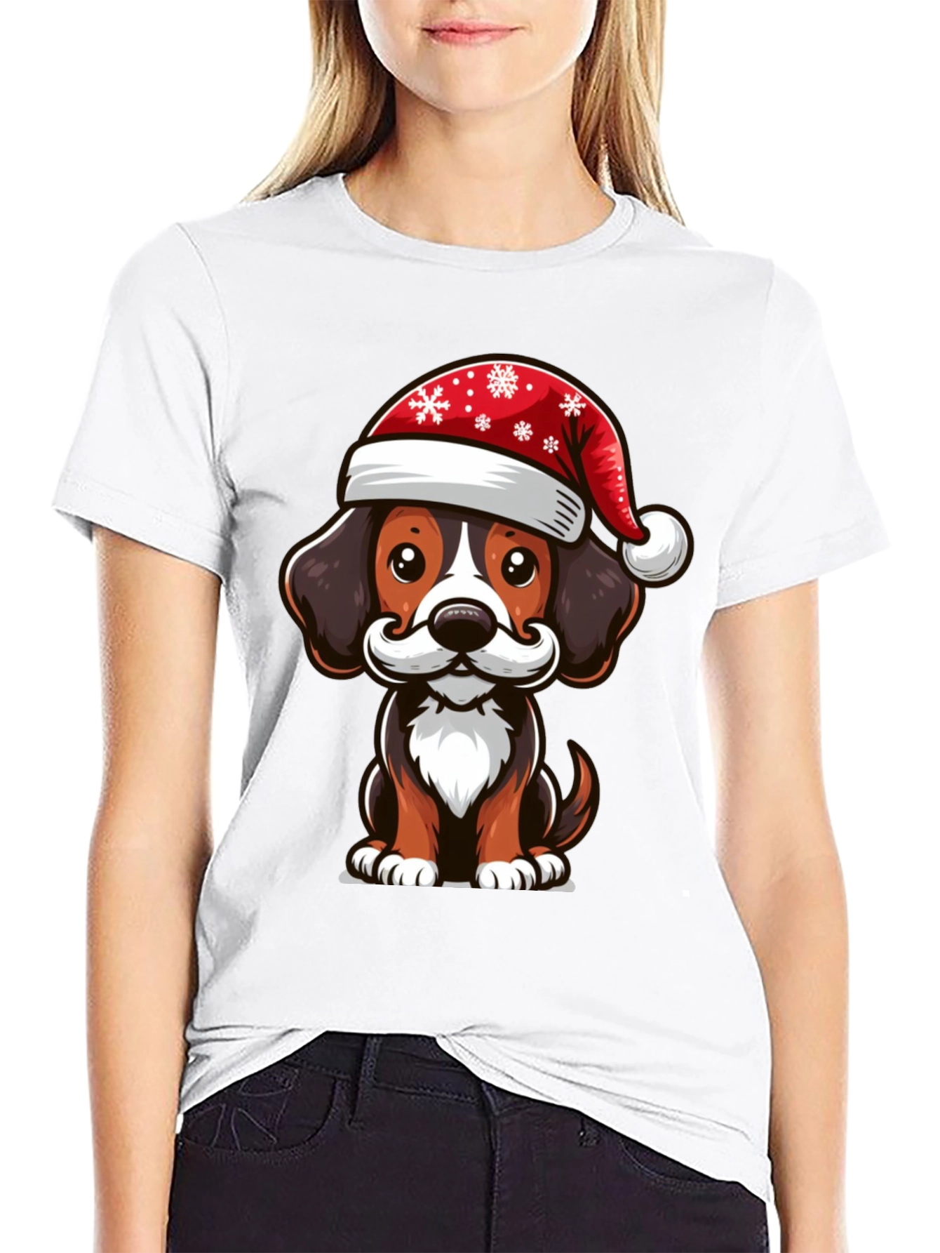 Festive Dog Graphic Tee