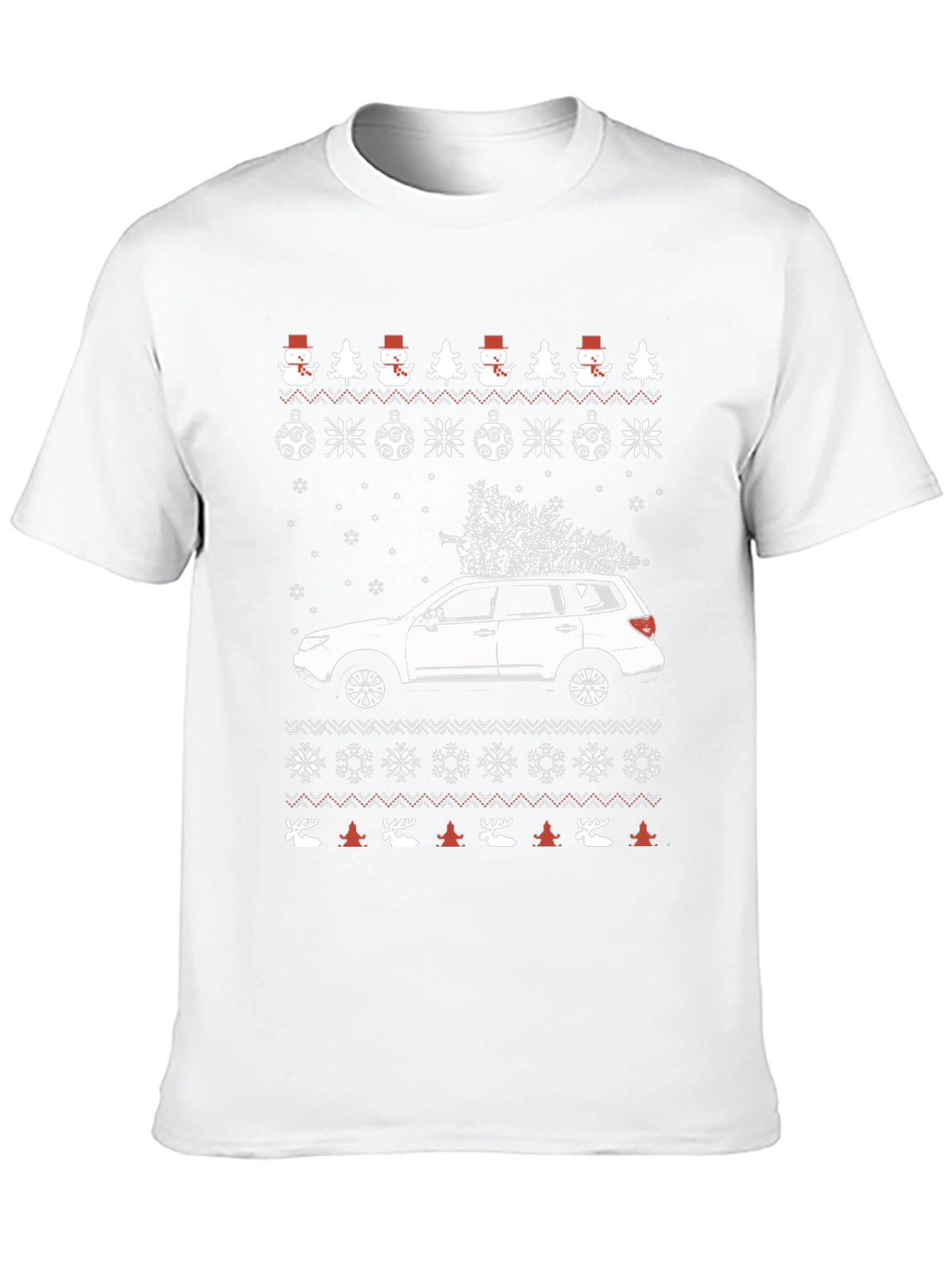 Festive Car Christmas Tree T-Shirt