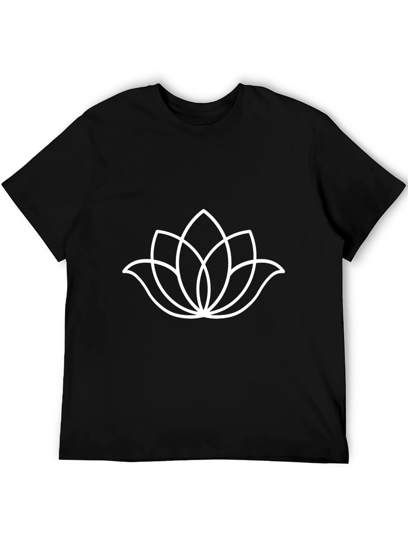 Lotus Flower Graphic T-Shirt - Minimalist Design