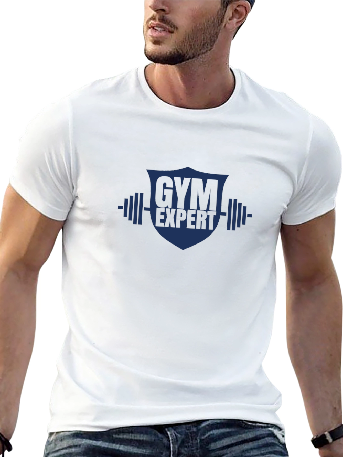 Gym Expert Graphic T-Shirt - Black Cotton Tee