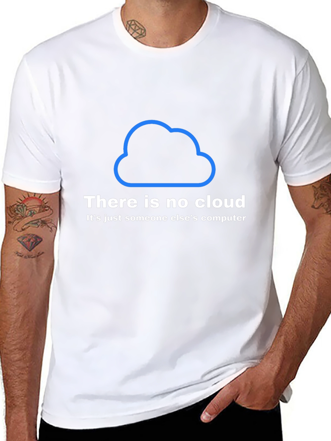 Humorous IT T-Shirt - There Is No Cloud