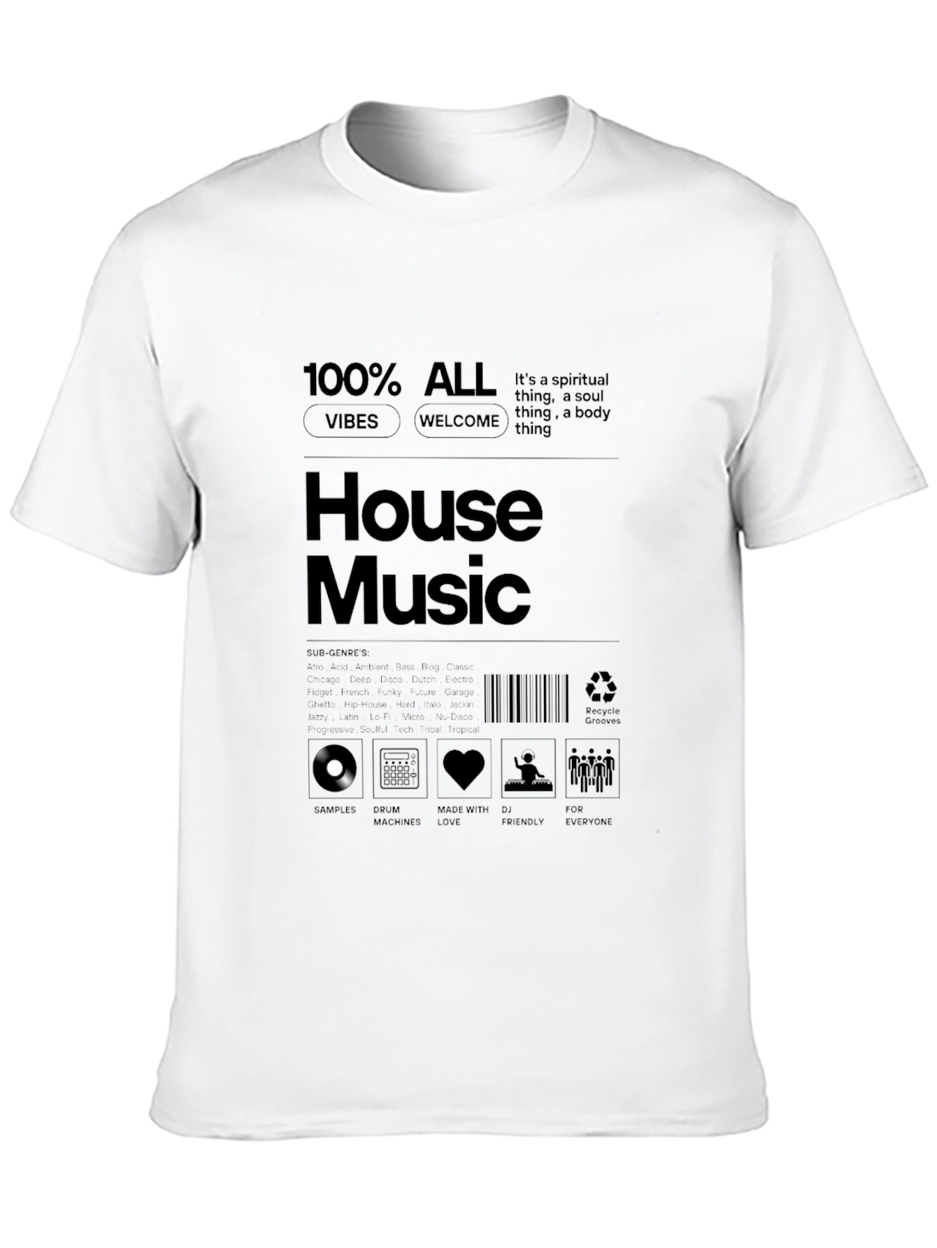 House Music Graphic T-Shirt