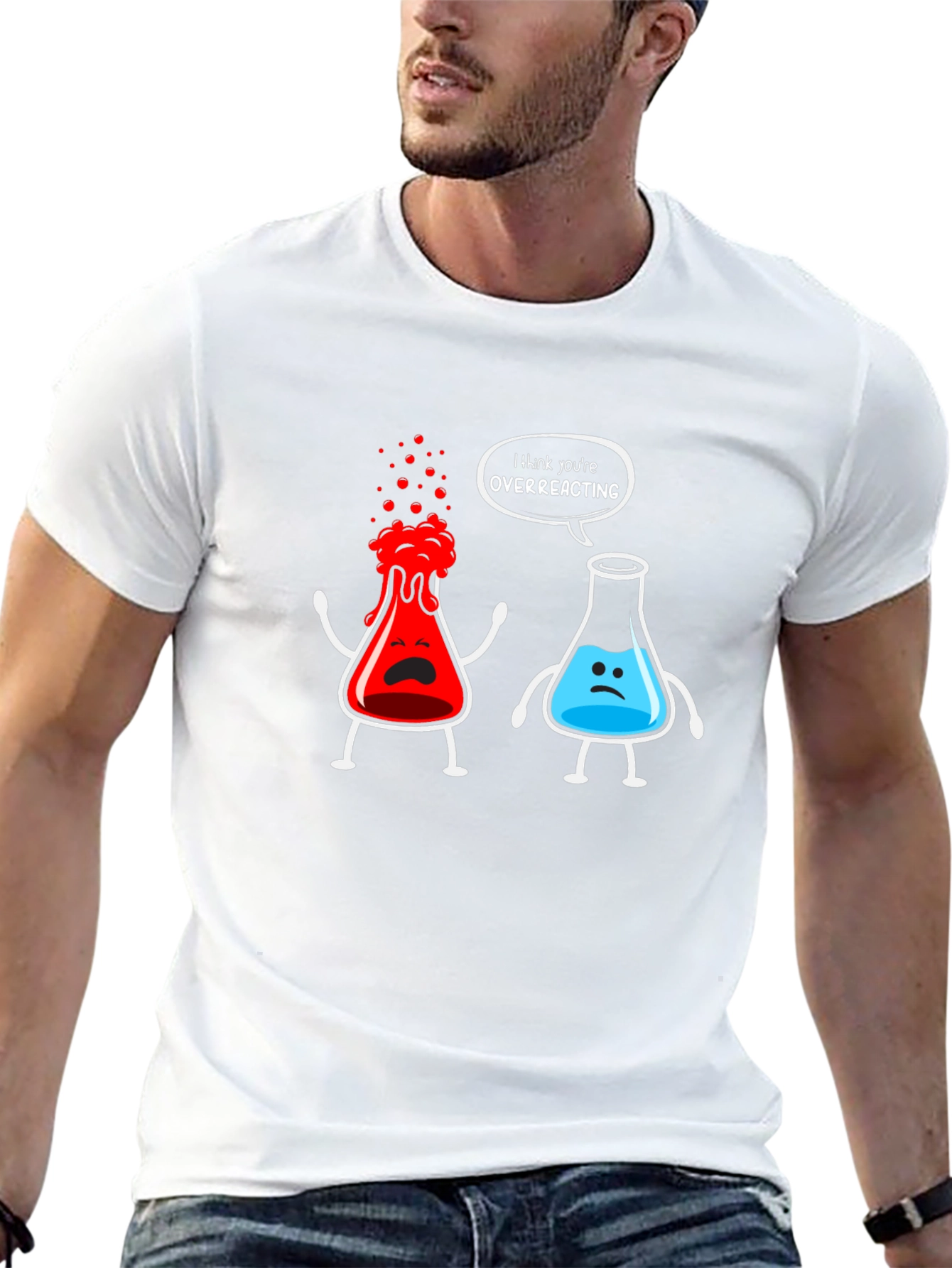 Funny Chemistry Overreacting Graphic T-Shirt
