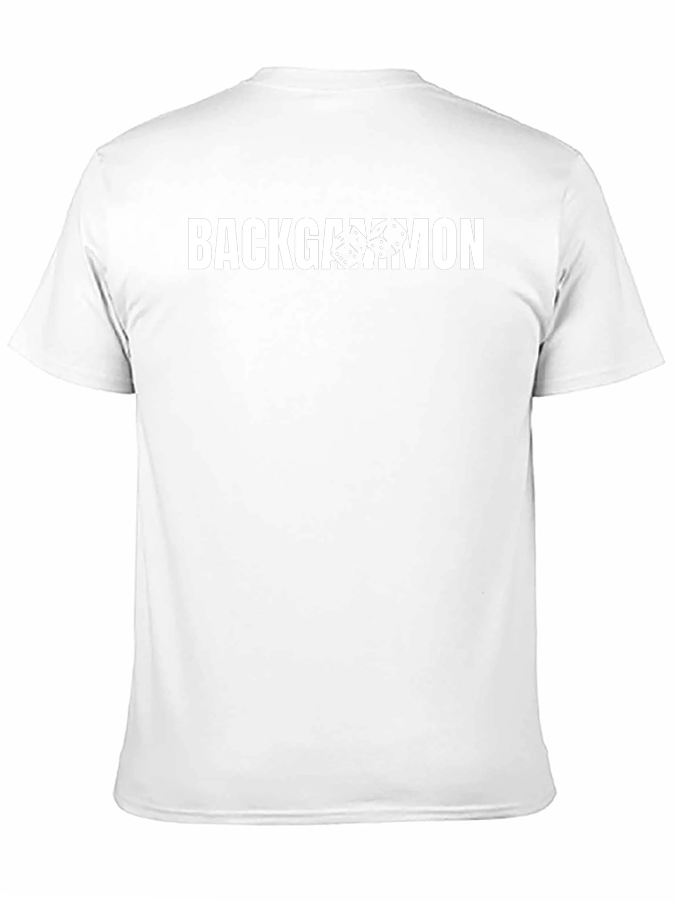 Backgammon Dice Graphic Black T-Shirt