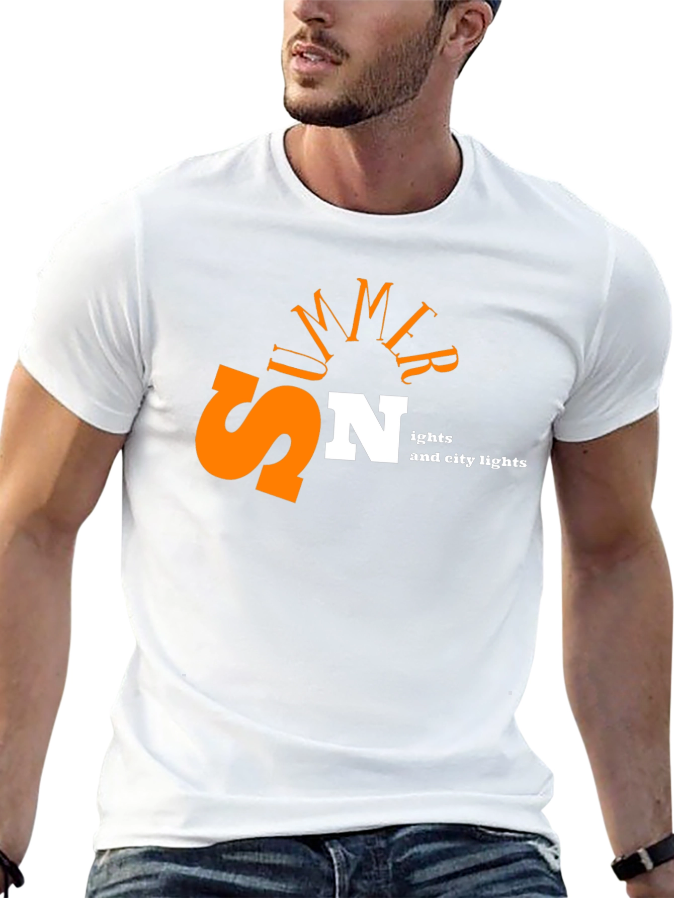 Summer Nights City Lights Graphic Tee