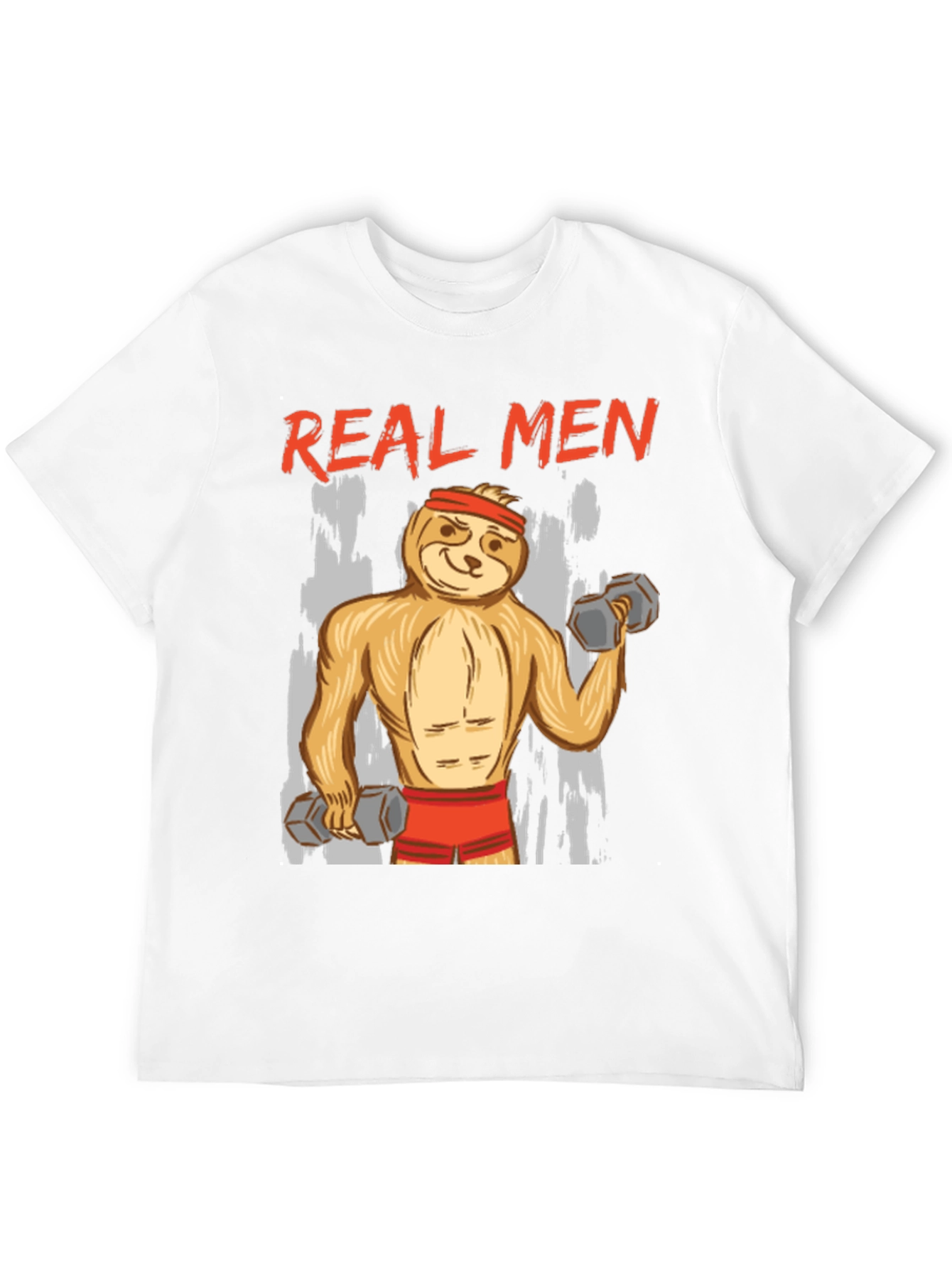 Real Men Sloth Gym T-Shirt