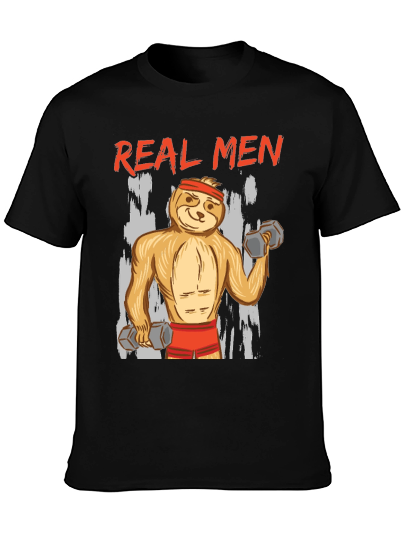 Real Men Sloth Gym T-Shirt