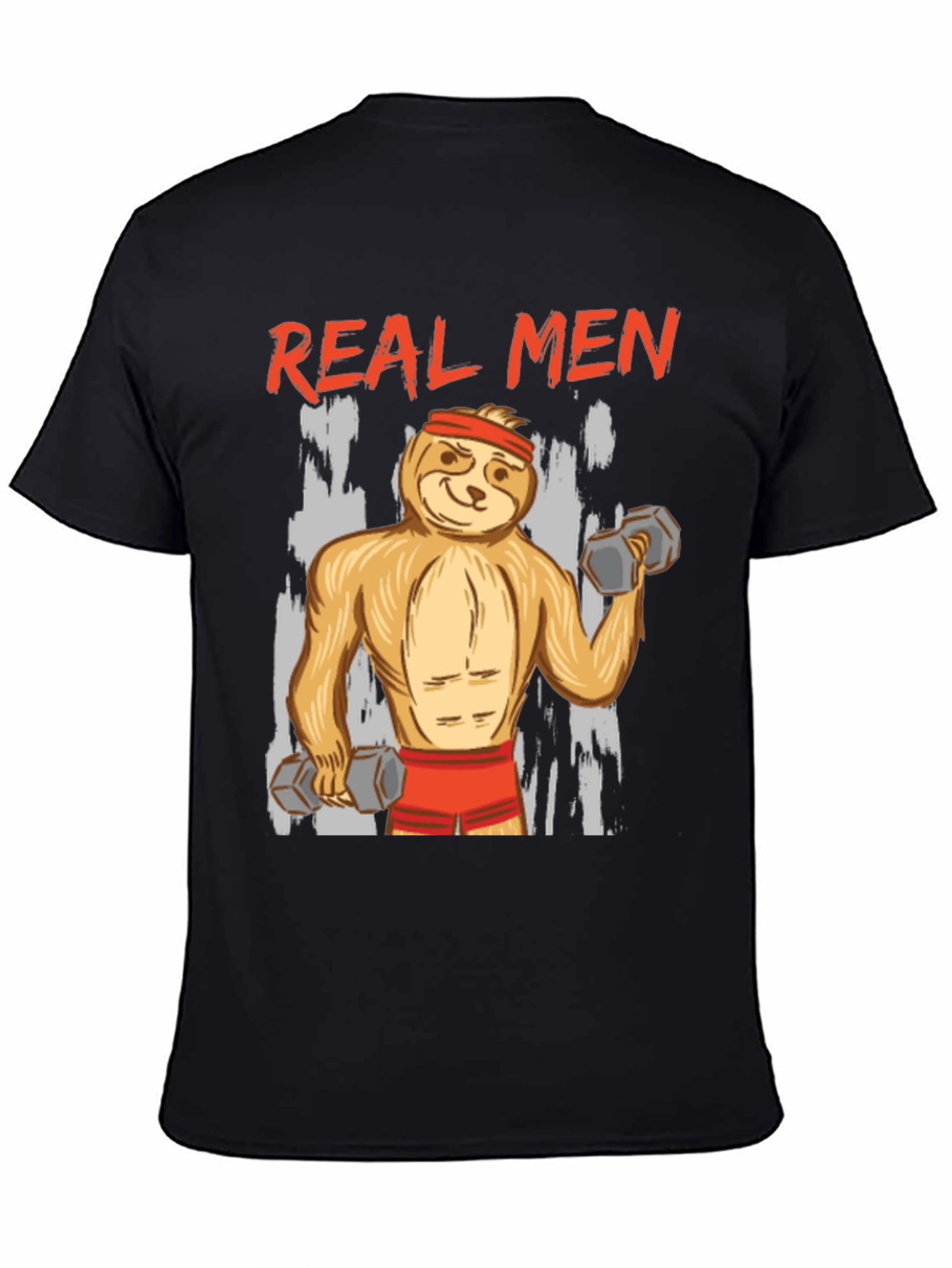 Real Men Sloth Gym T-Shirt