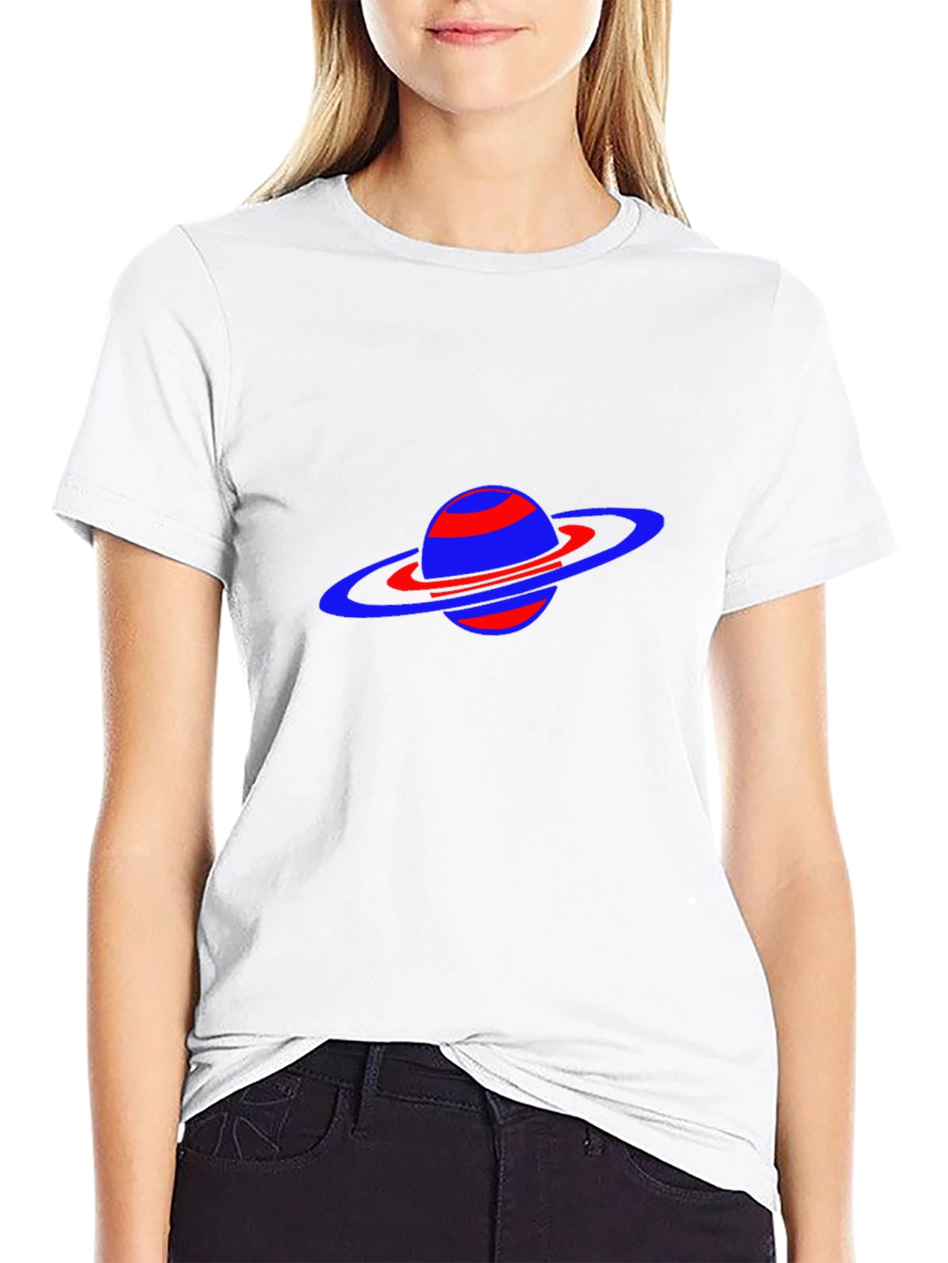 Saturn Graphic Black Tee