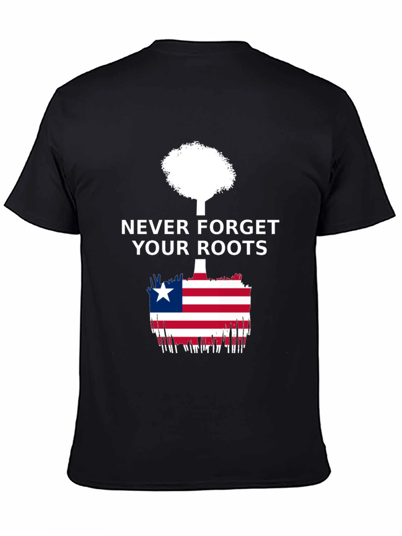 Never Forget Your Roots Liberia Flag T-Shirt