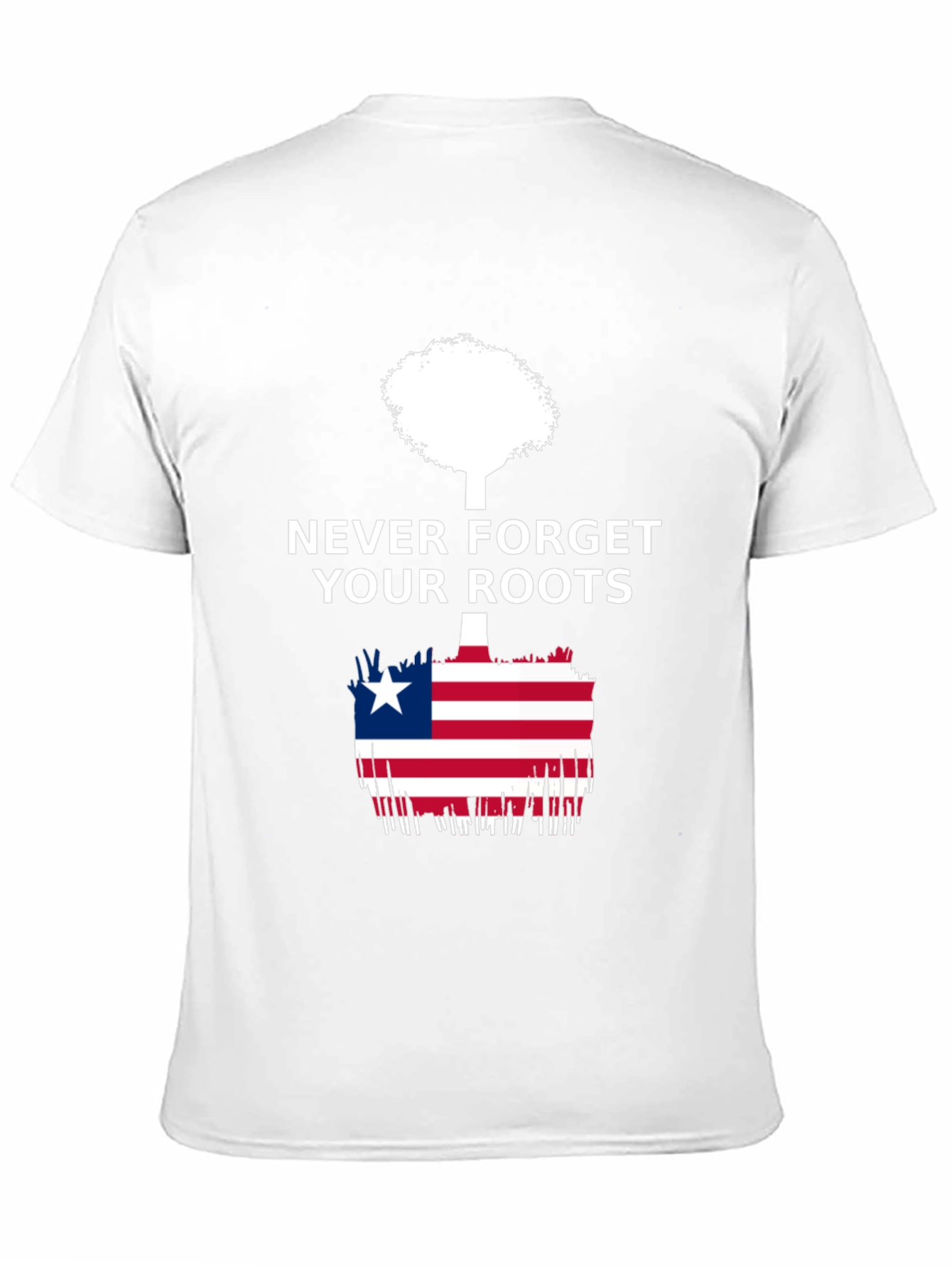 Never Forget Your Roots Liberia Flag T-Shirt