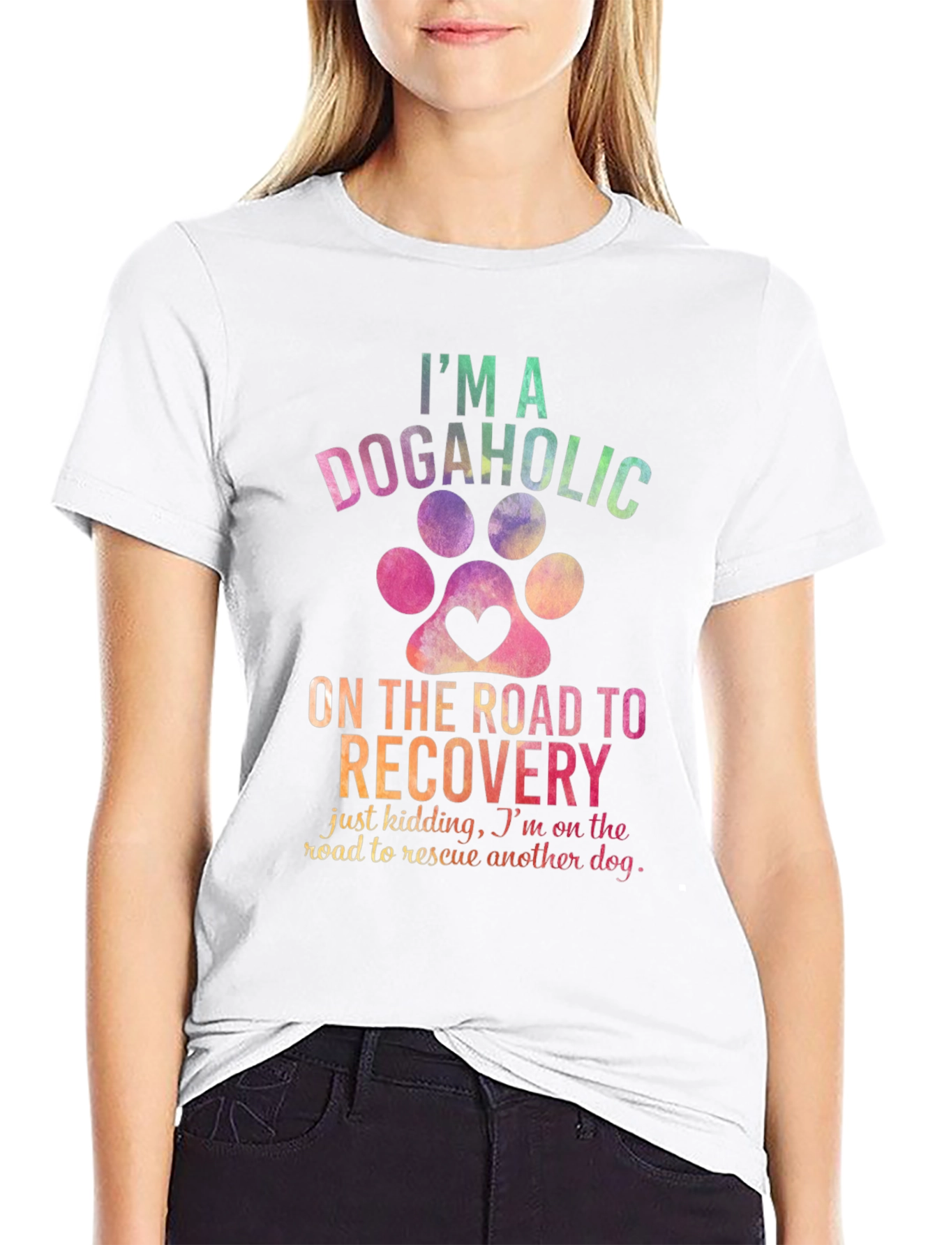 Dogaholic Recovery Graphic T-Shirt