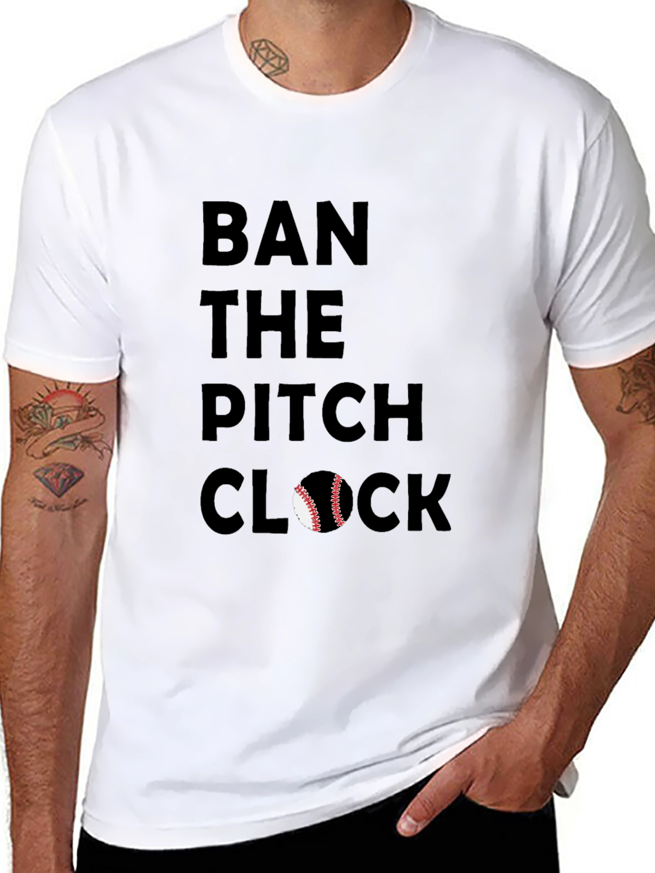 Ban the Pitch Clock Graphic Tee