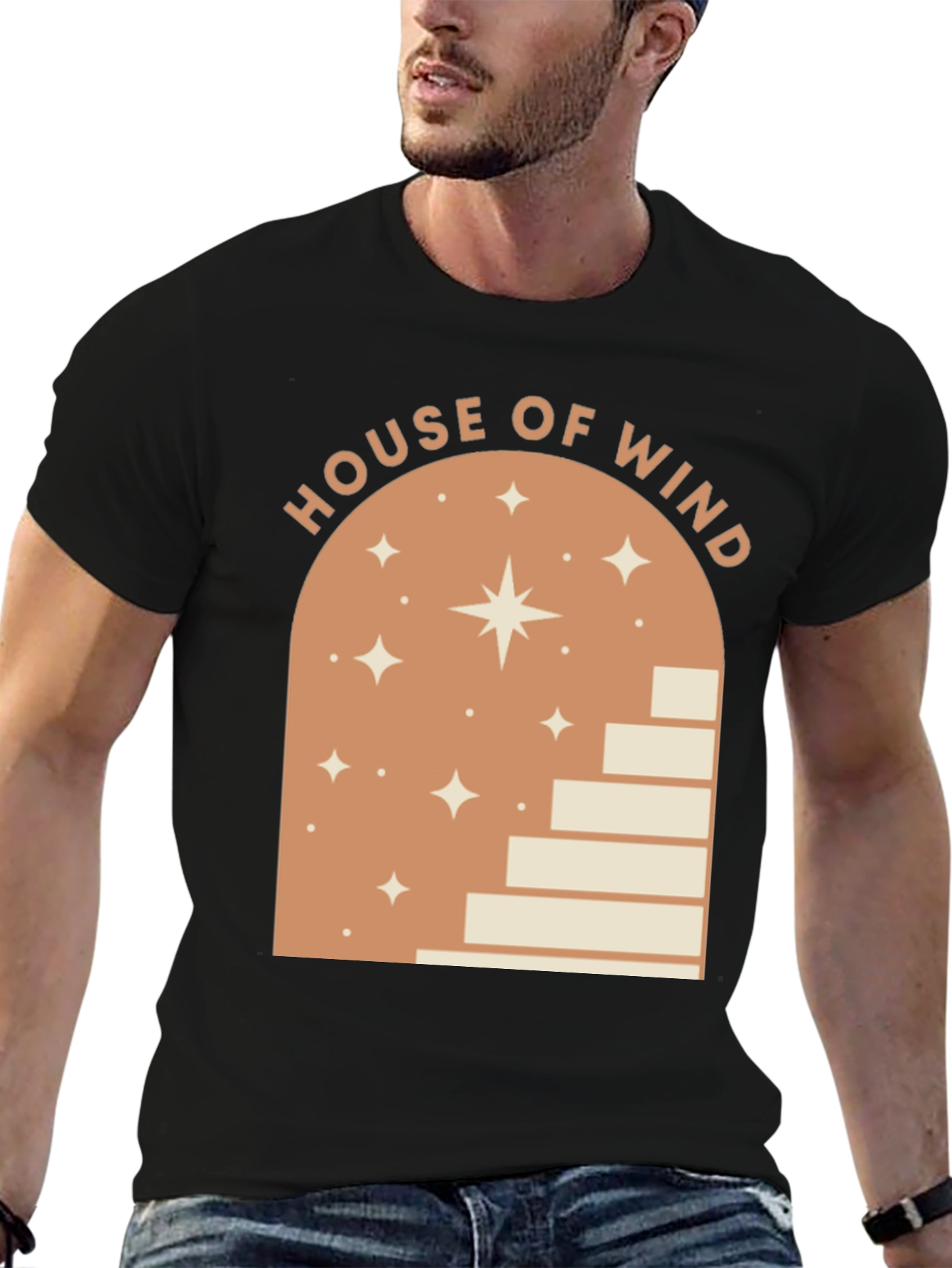 House of Wind Graphic Tee - Unisex Black T-Shirt