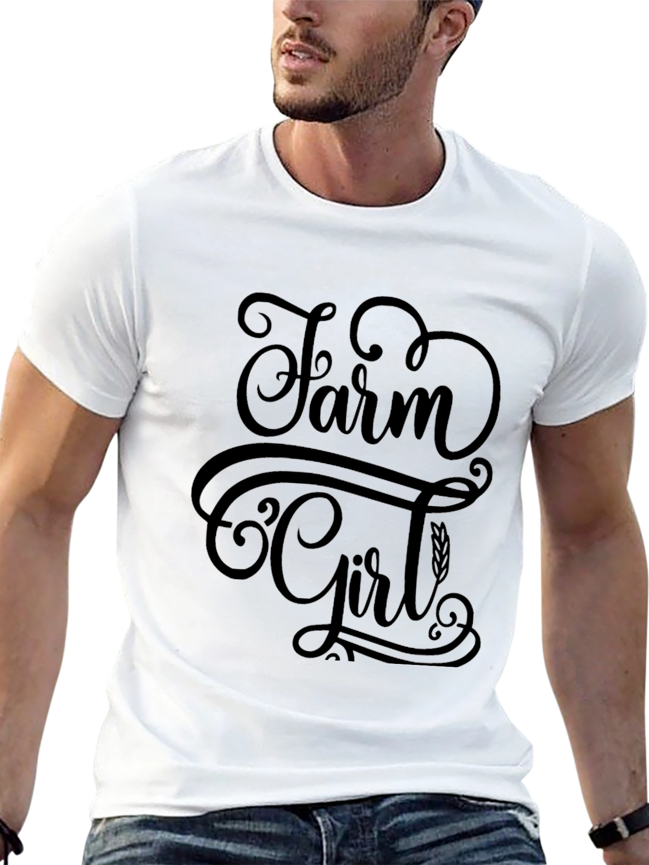 Farm Girl Black T-Shirt