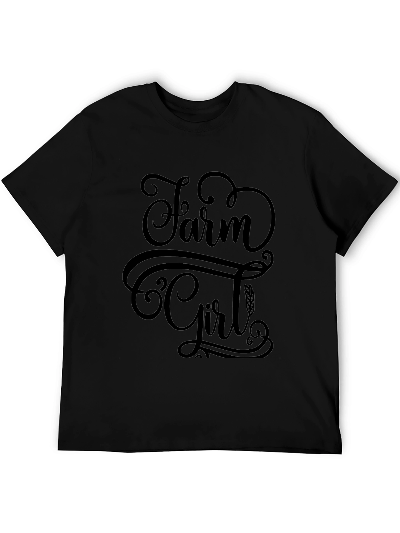Farm Girl Black T-Shirt