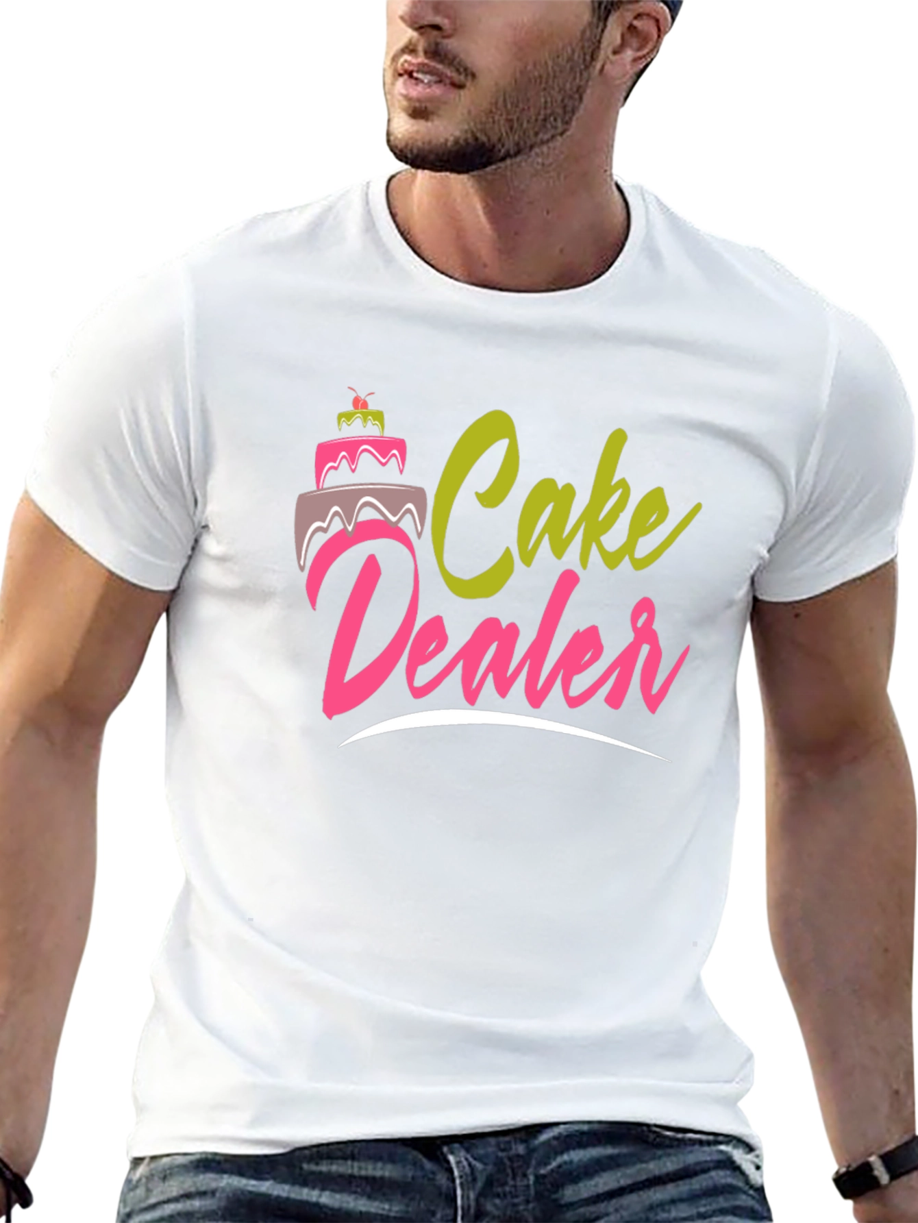 Cake Dealer Graphic T-Shirt - Funny Baker Tee