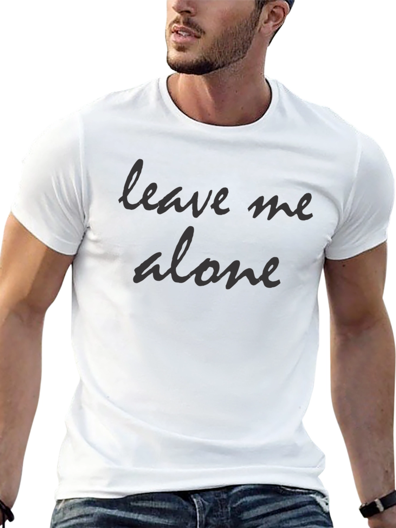 Leave Me Alone Black T-Shirt
