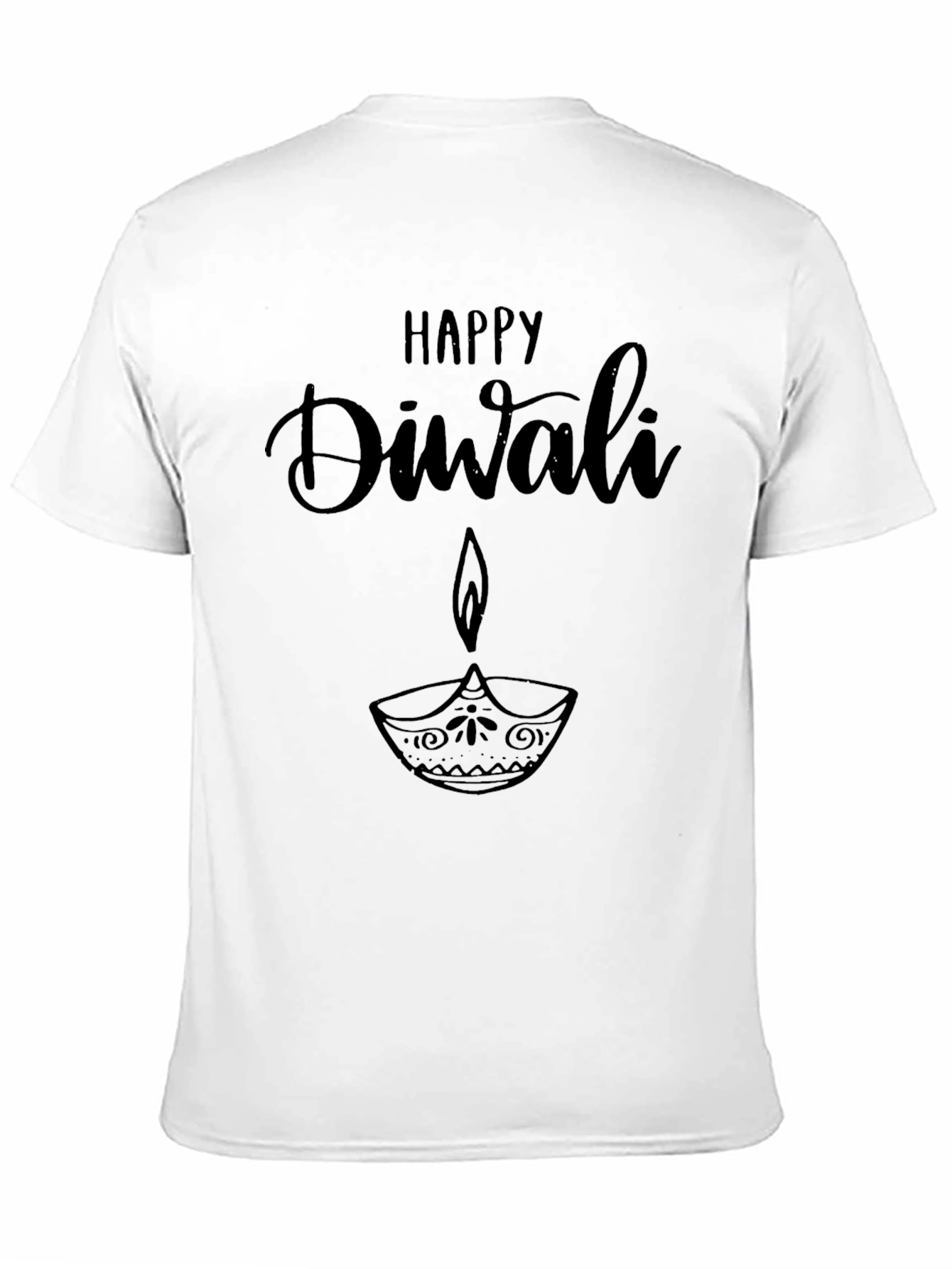 Happy Diwali Graphic T-Shirt - Black