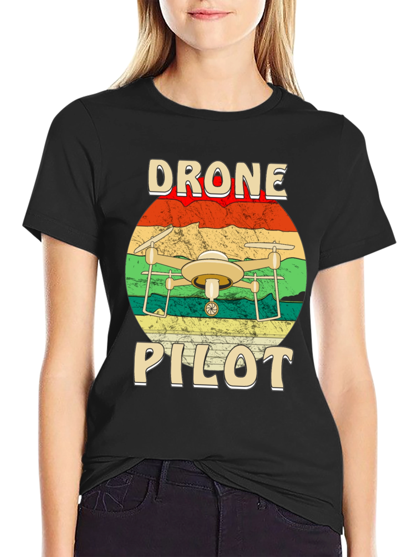 Drone Pilot Graphic T-Shirt - Aviation Enthusiast Tee