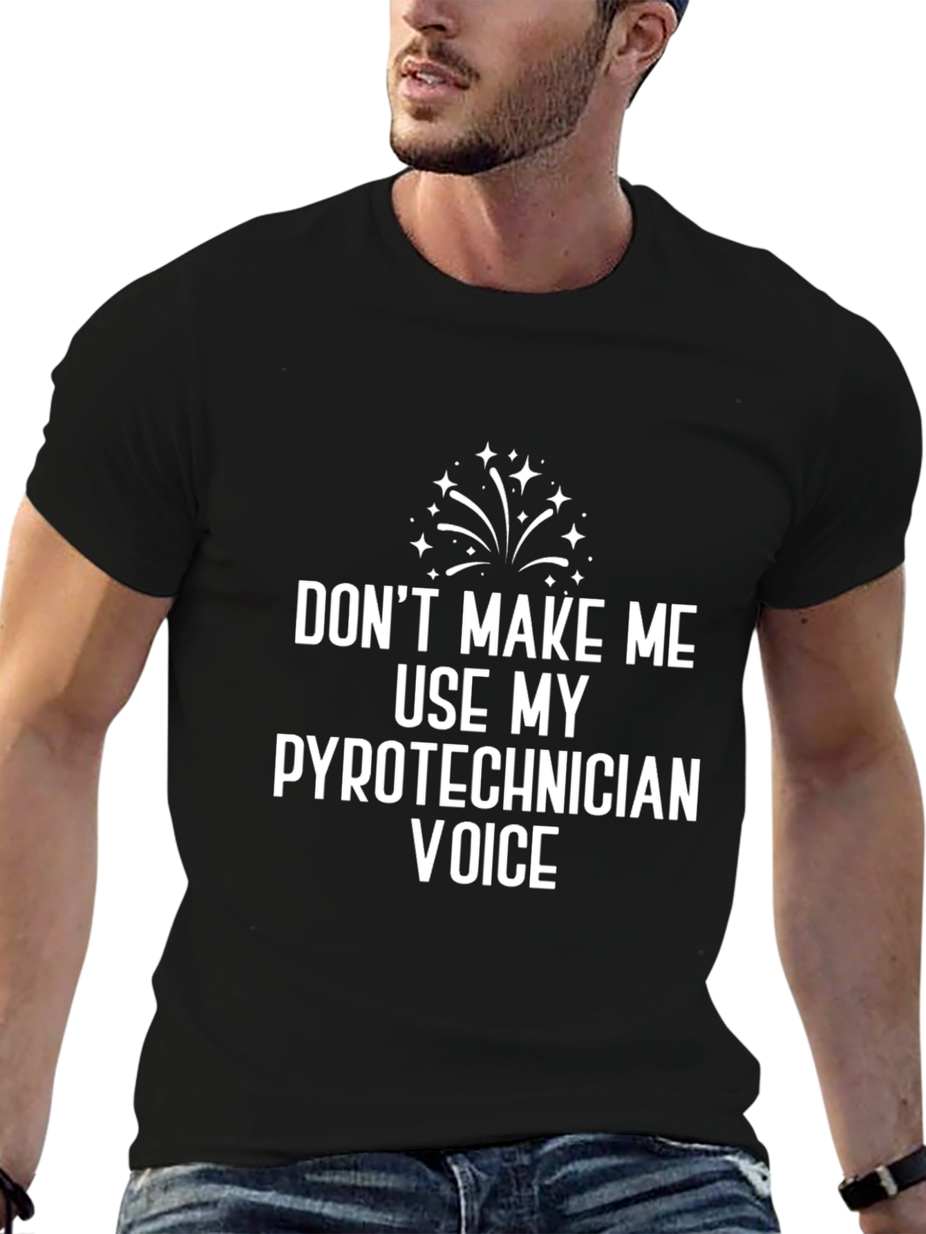 Pyrotechnician Voice T-Shirt - Funny Warning Tee
