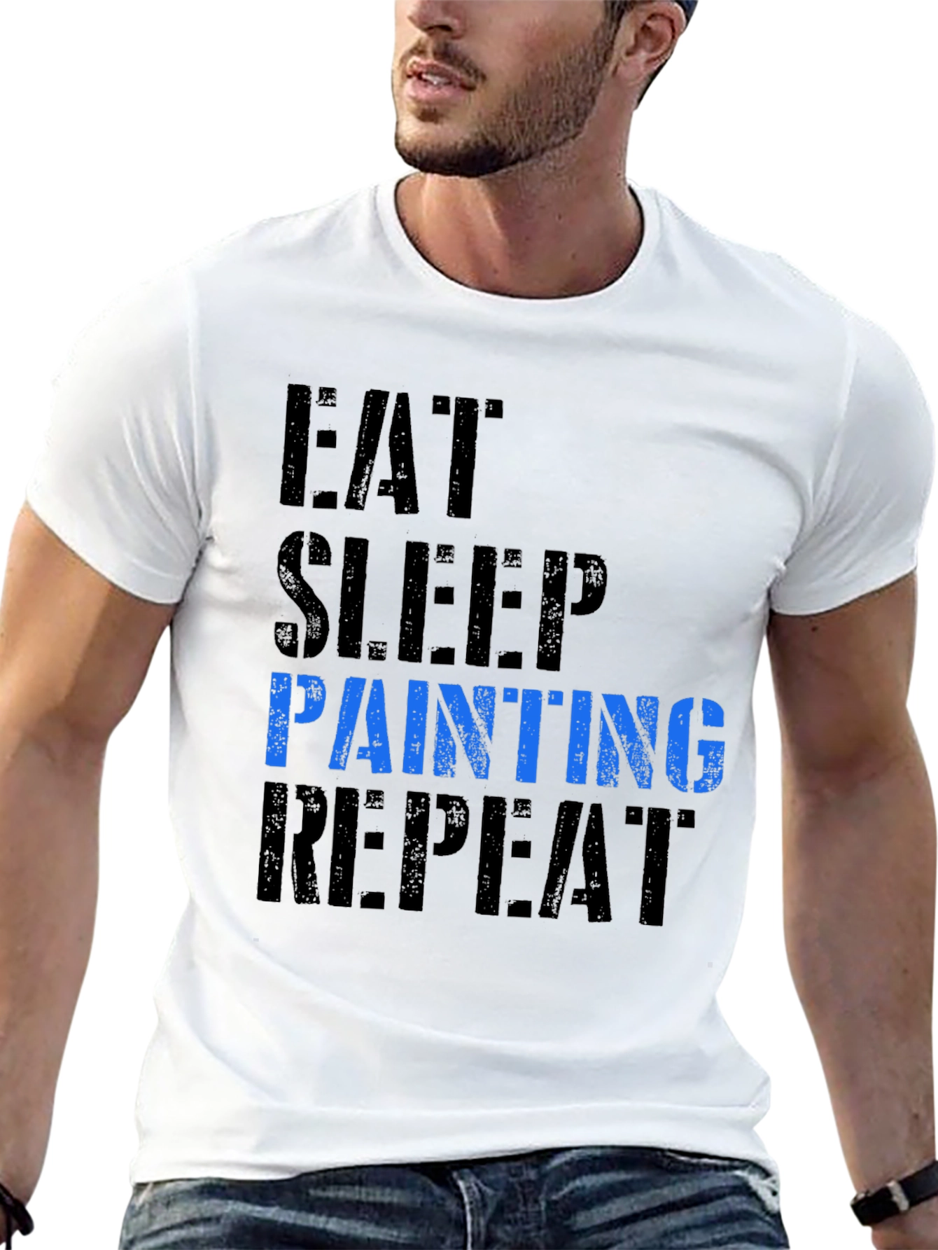 Eat Sleep Painting Repeat Graphic Tee
