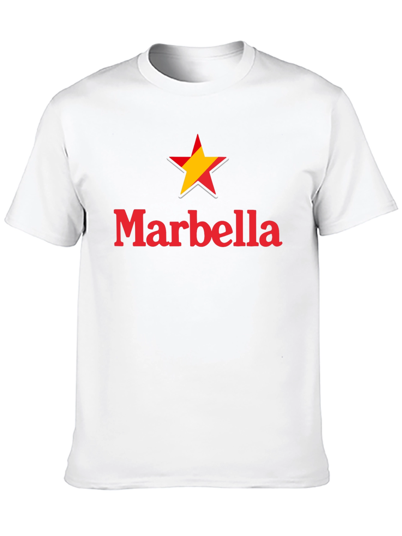 Marbella Star Graphic Black T-Shirt