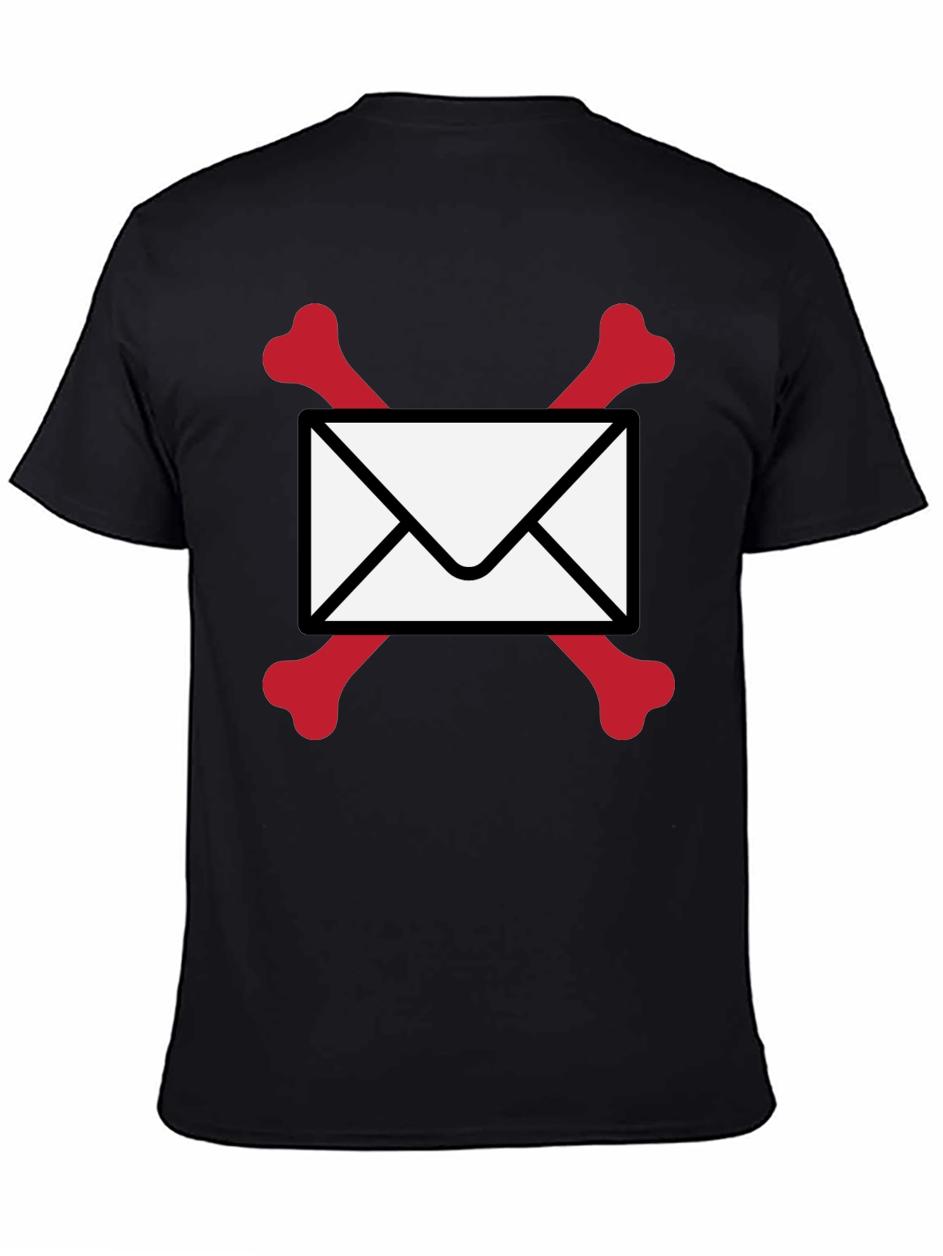 Skull & Bones Email T-Shirt - Black