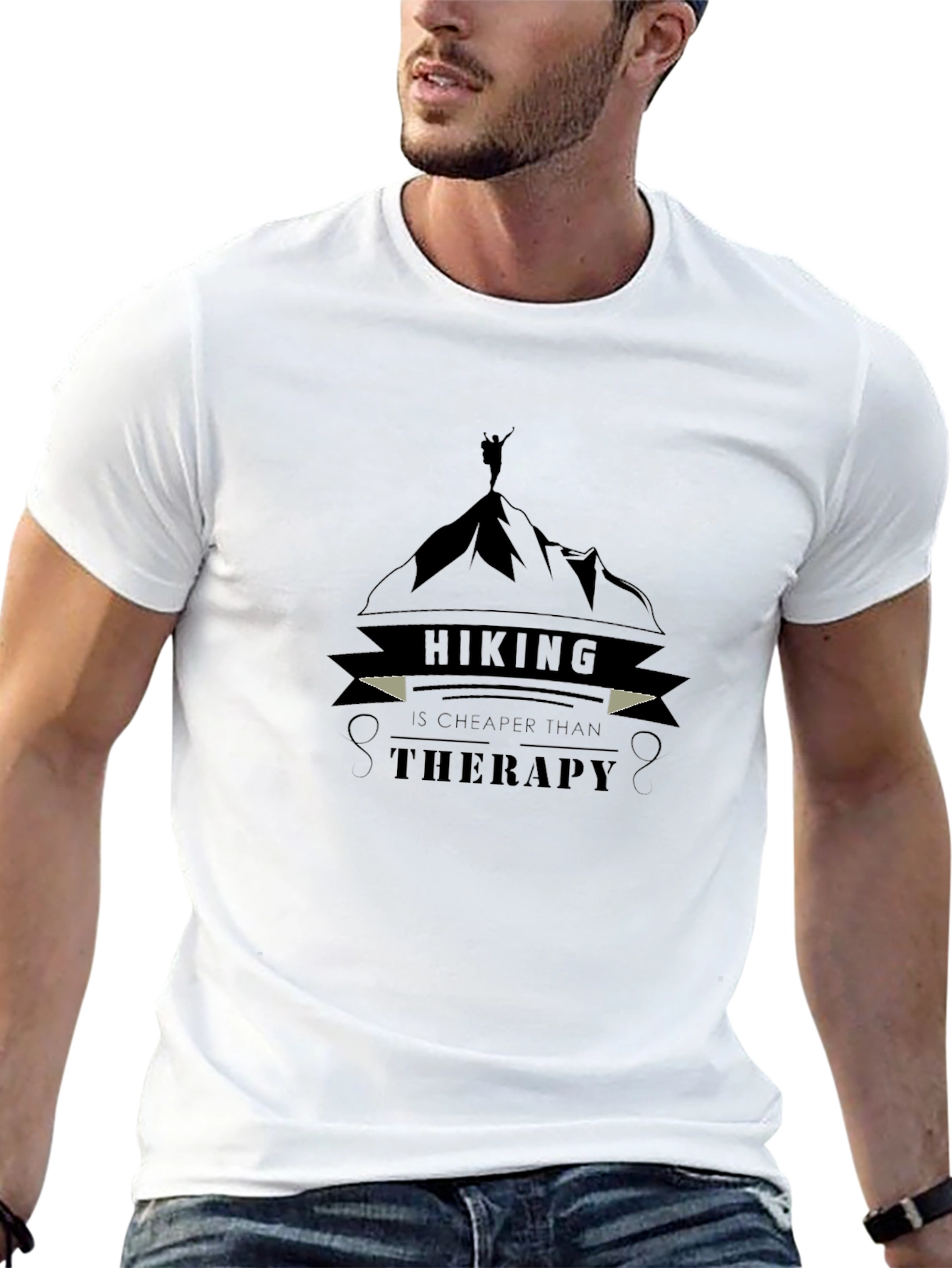 Hiking Therapy Graphic Tee - Outdoor Adventure Shirt