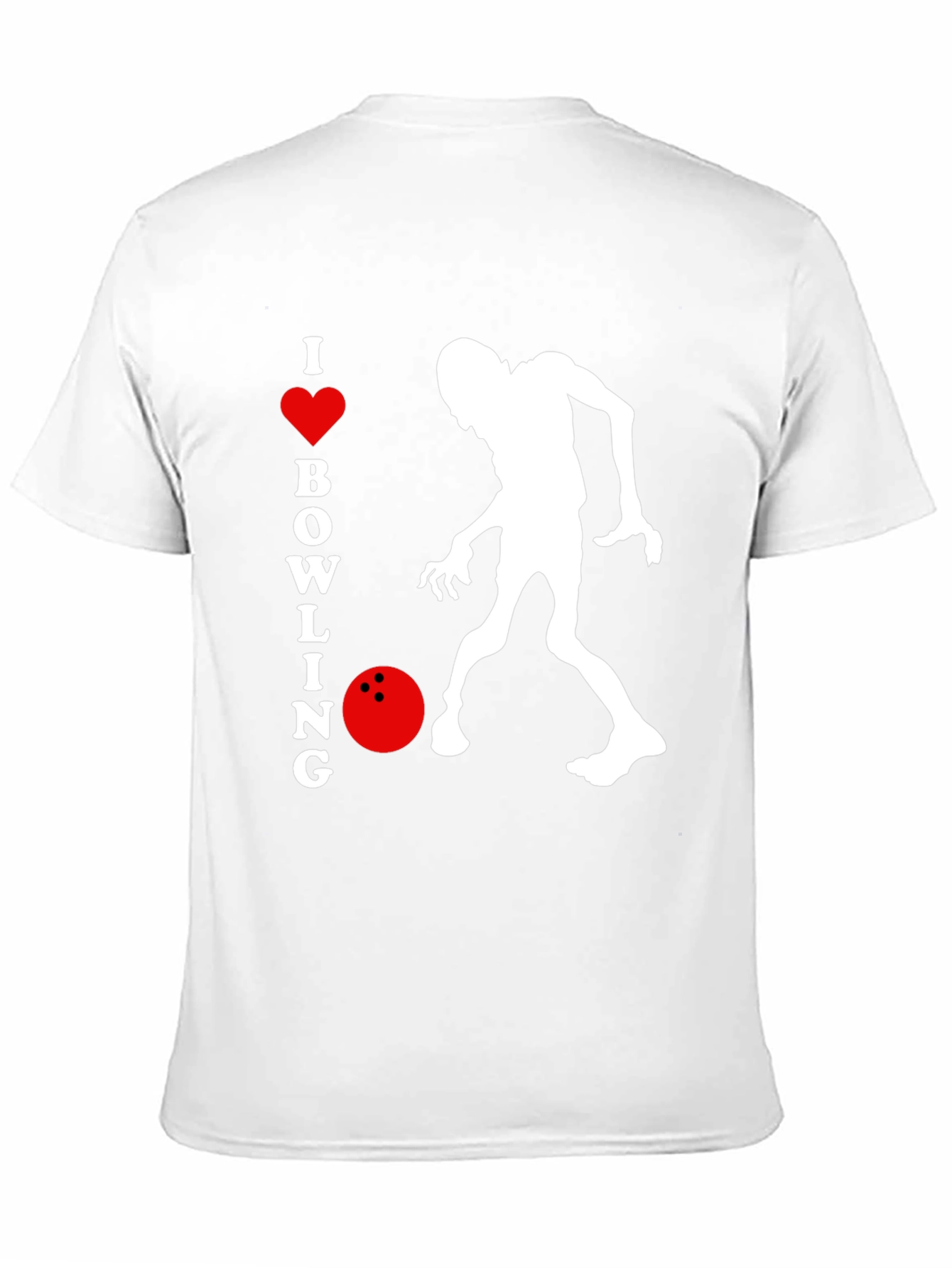 I Love Bowling Zombie T-Shirt