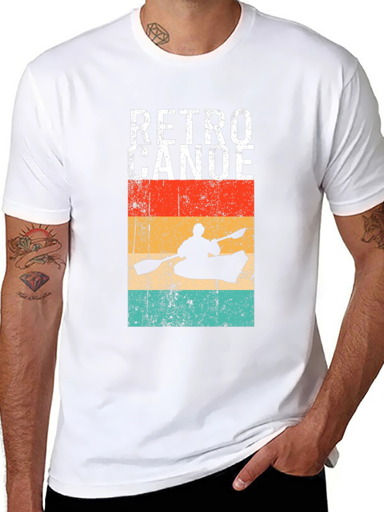 Retro Canoe Graphic T-Shirt