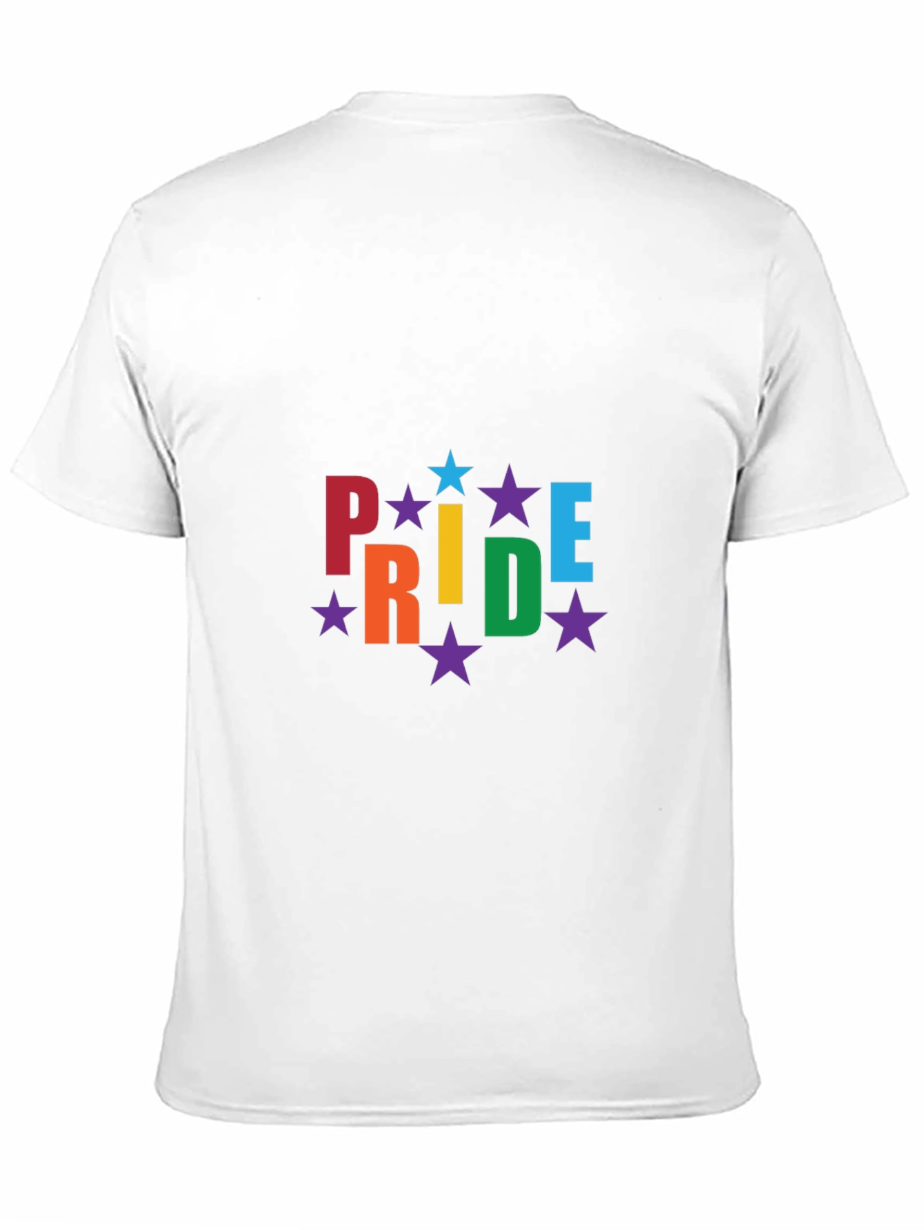 Pride Rainbow Star Black T-Shirt