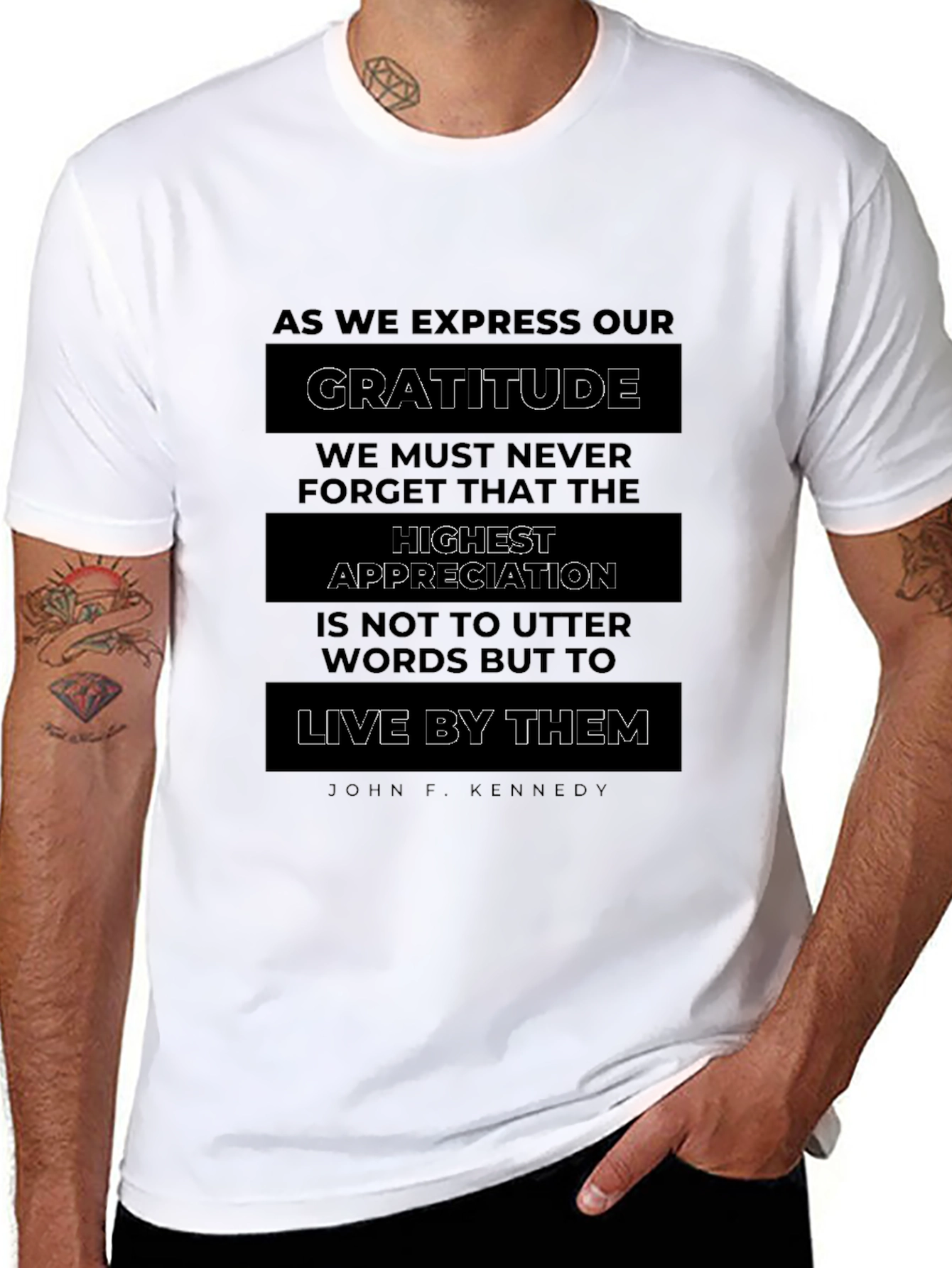 Gratitude Graphic Tee - Live By Them Quote