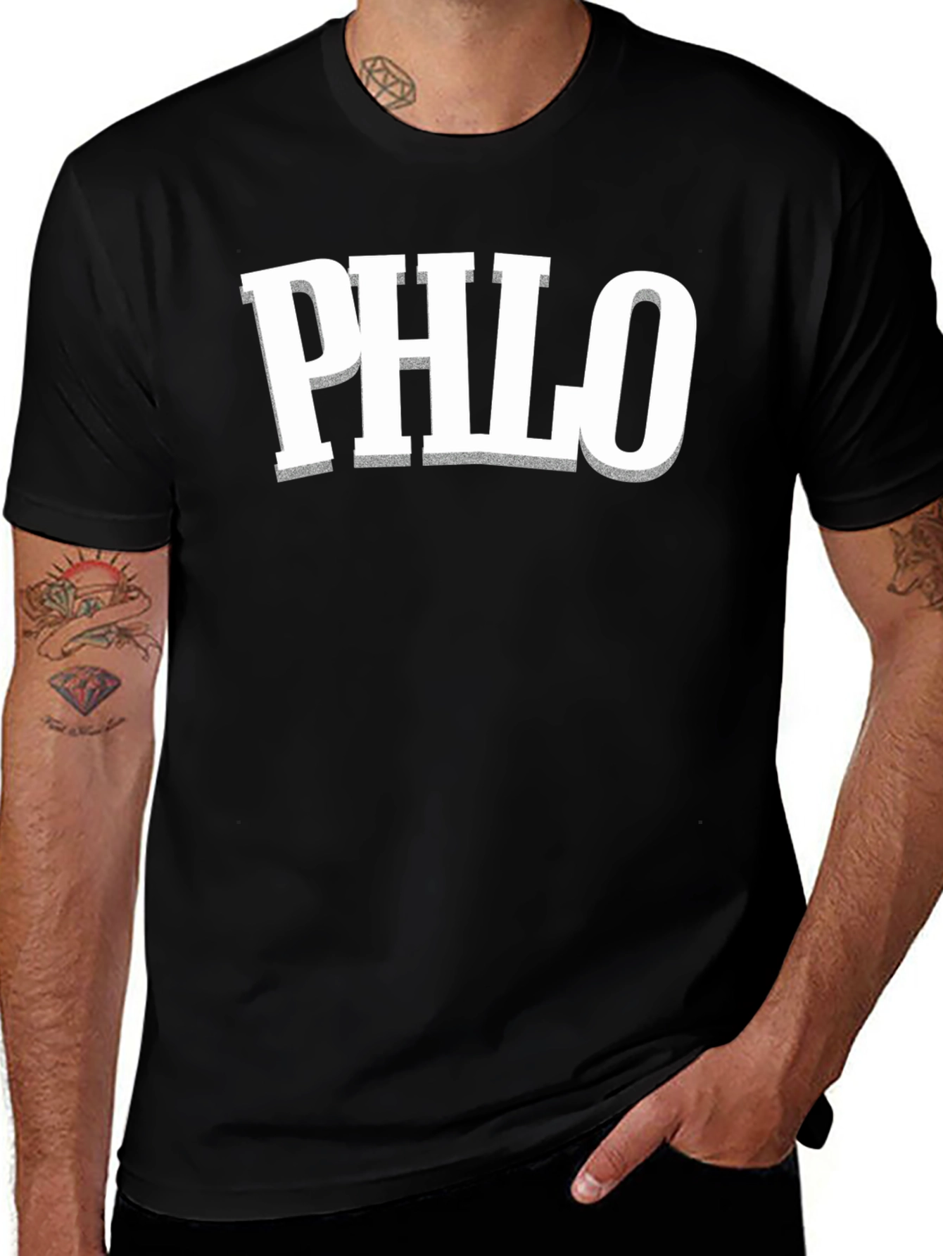 PHLO Graphic Tee - Stylish Black T-Shirt